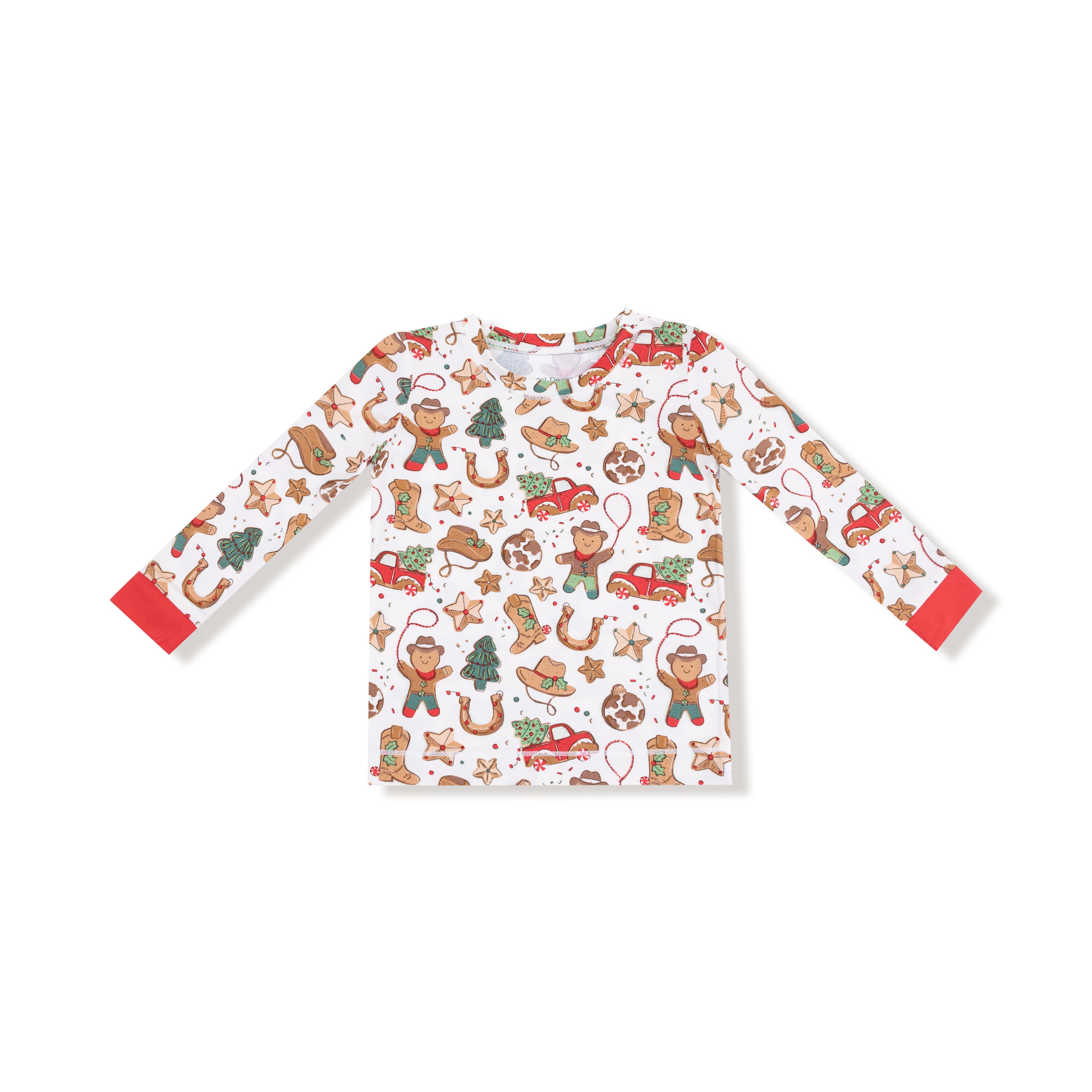 Long Sleeve Loungewear Set in our  Cowboy Christmas print from Angel Dear