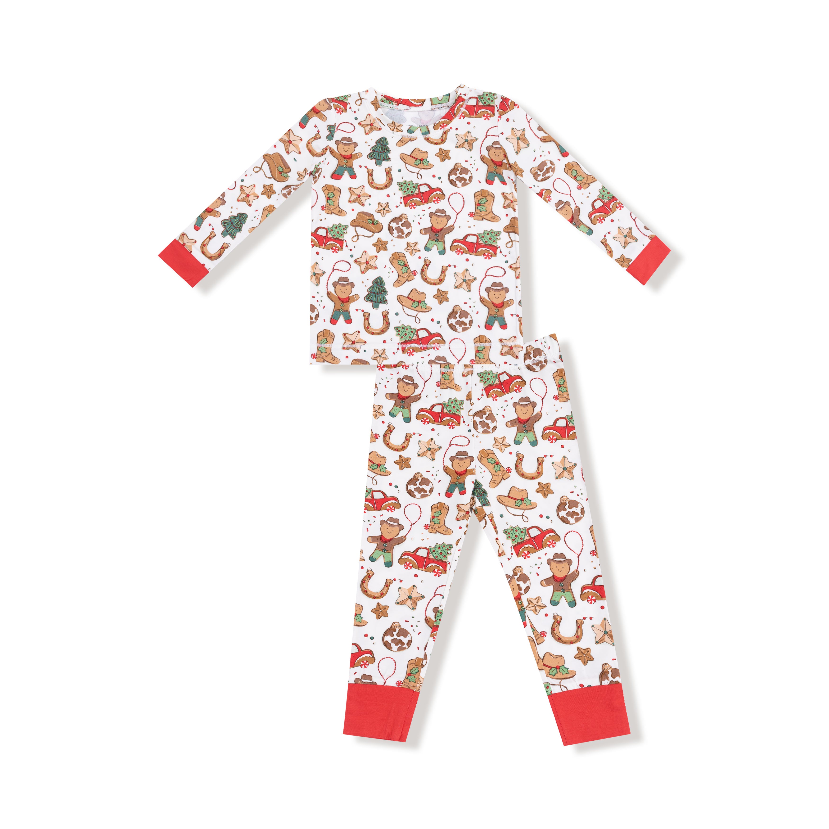 Long Sleeve Loungewear Set in our  Cowboy Christmas print from Angel Dear