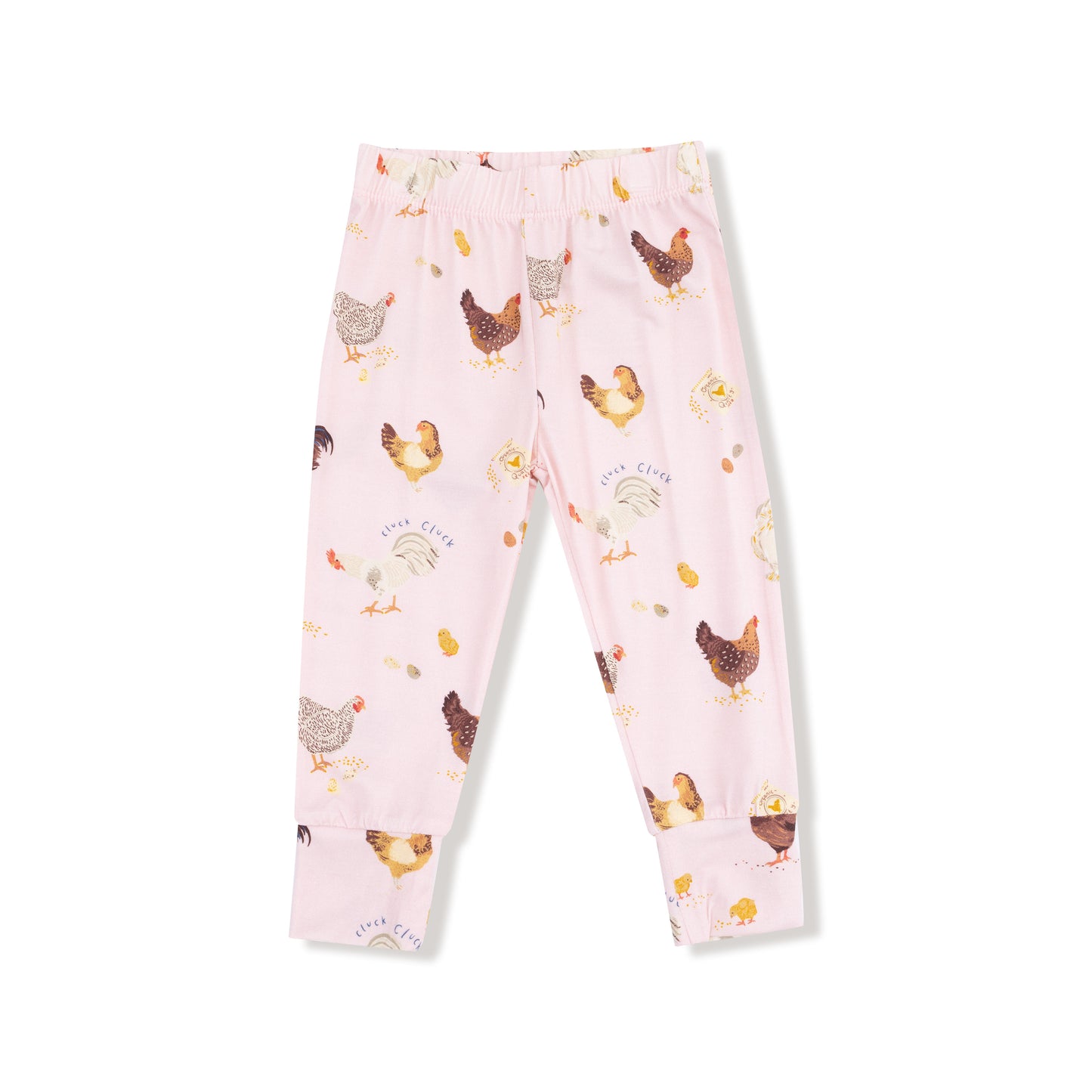 Long Sleeve Loungewear Set in our  Collector Chickens - Pink print from Angel Dear