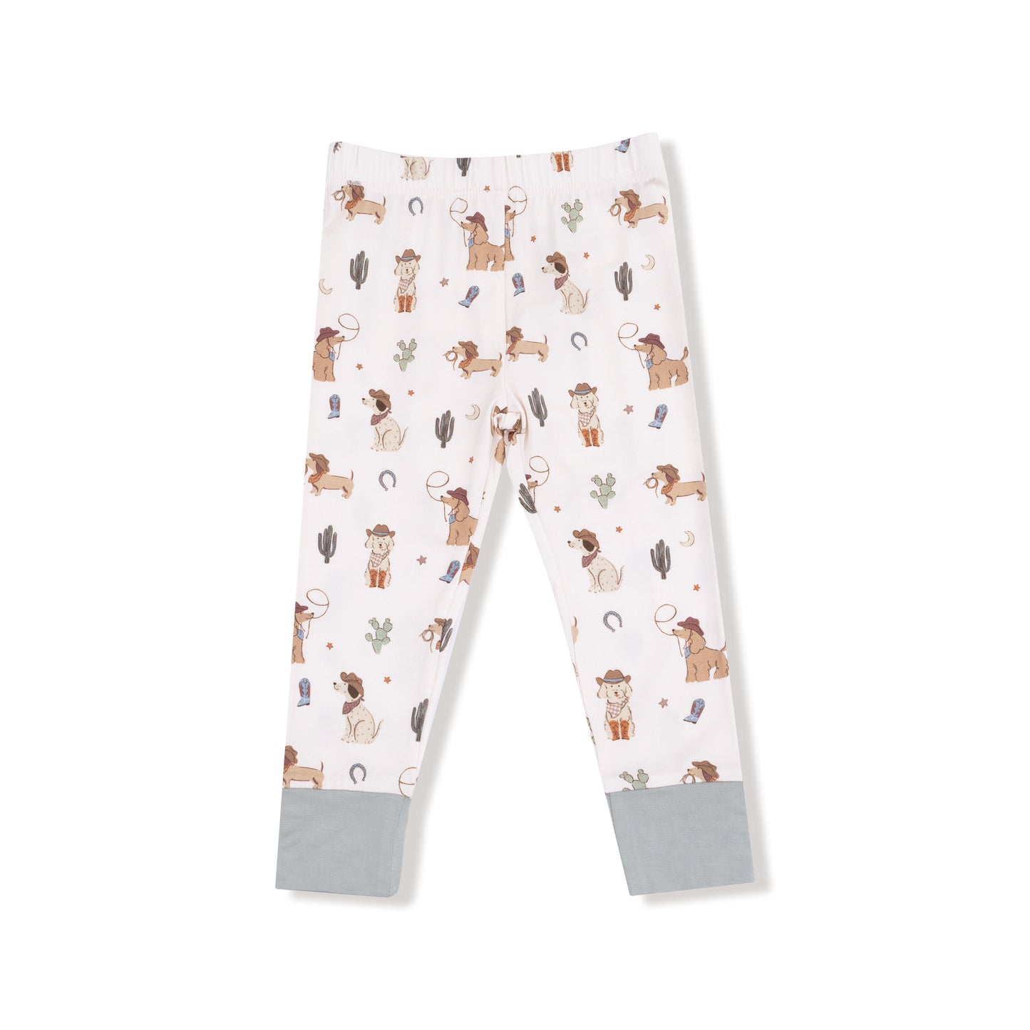 Long Sleeve Loungewear Set in our  Cowboy Dogs print from Angel Dear