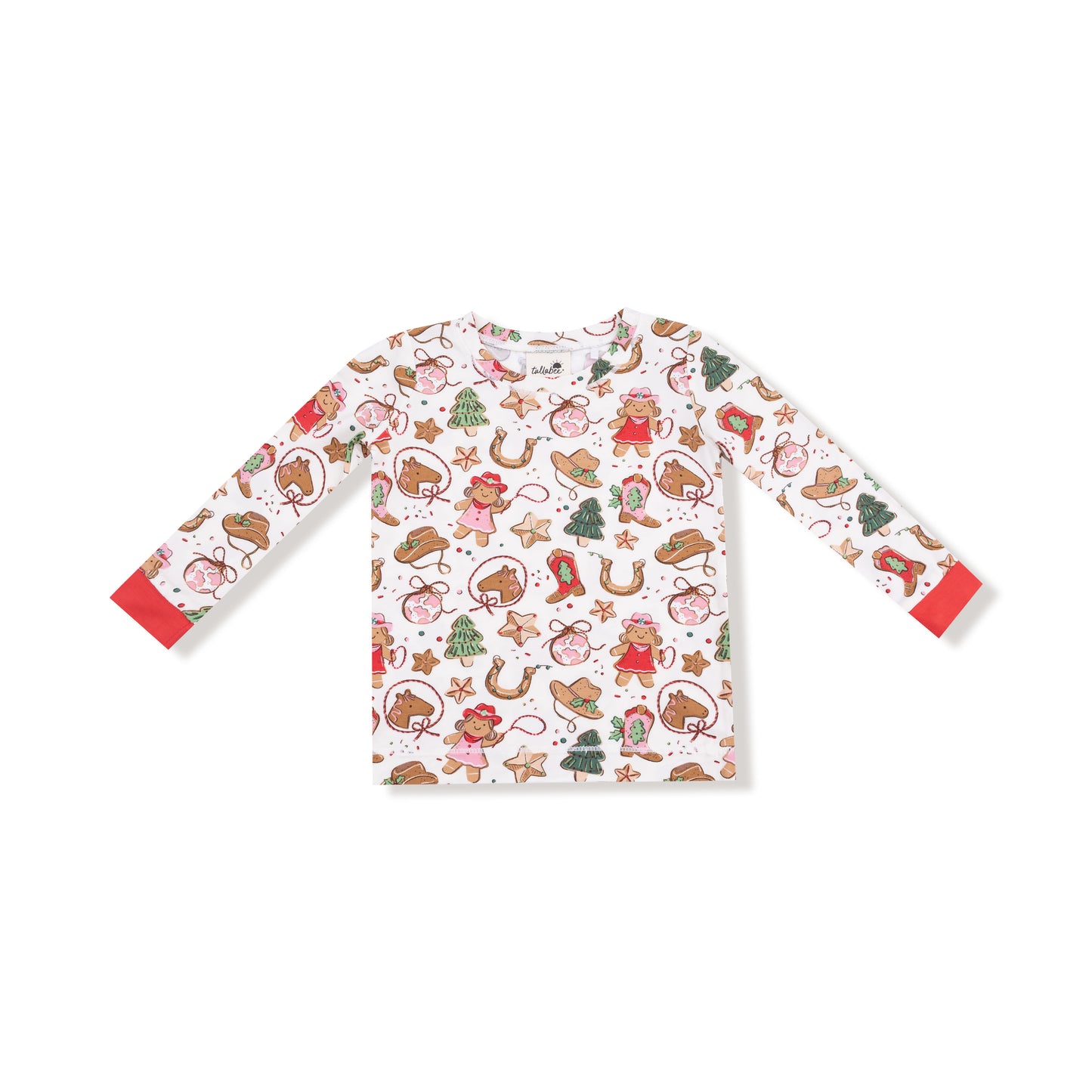 Long Sleeve Loungewear Set in our  Cowgirl Christmas print from Angel Dear