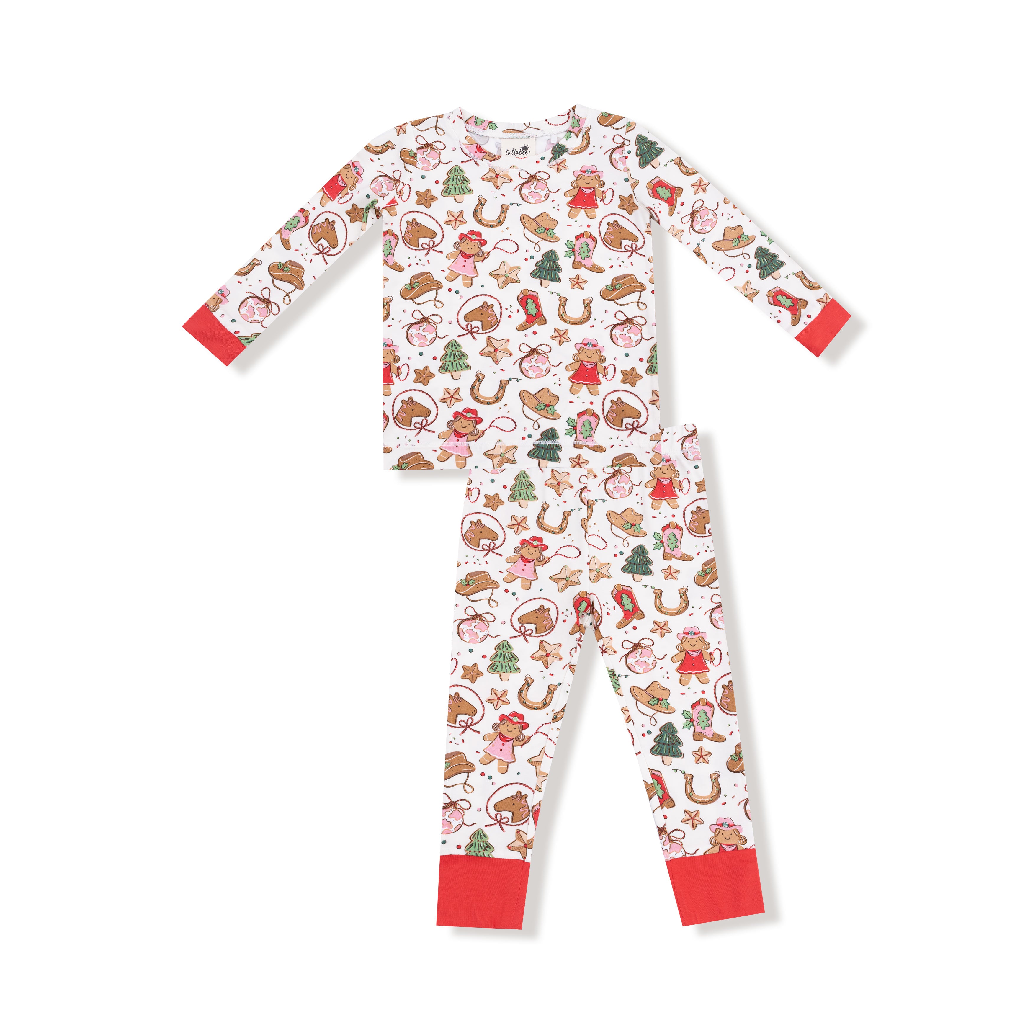 Long Sleeve Loungewear Set in our  Cowgirl Christmas print from Angel Dear