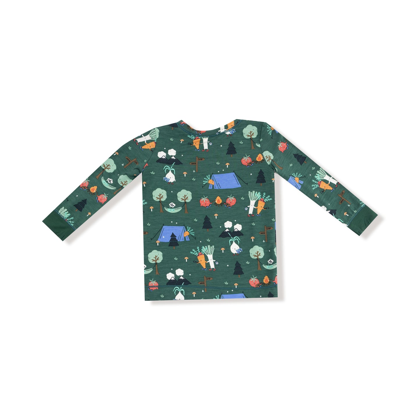 Long Sleeve Loungewear Set in our  Camping Veggies print from Angel Dear