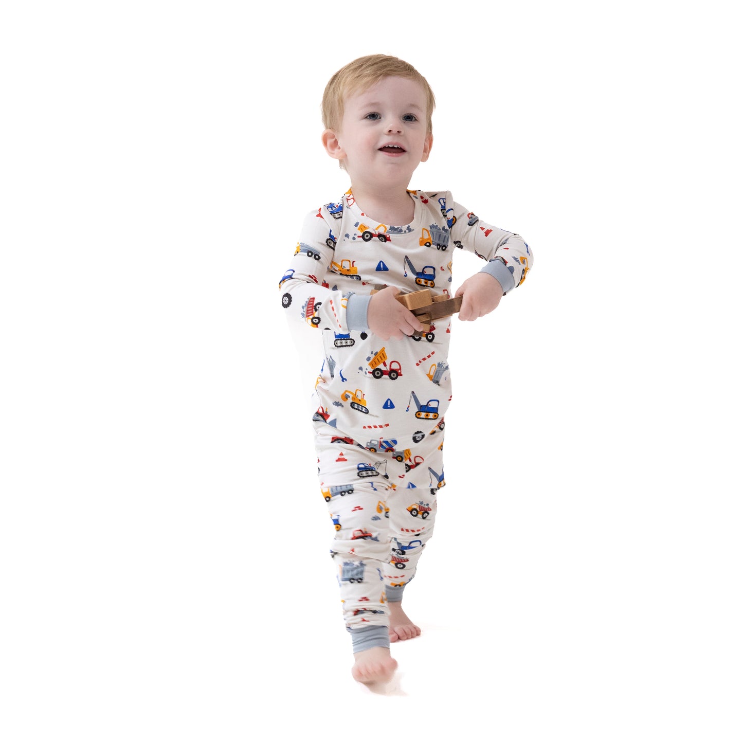 Long Sleeve Loungewear Set in our  Crayon Construction print from Angel Dear