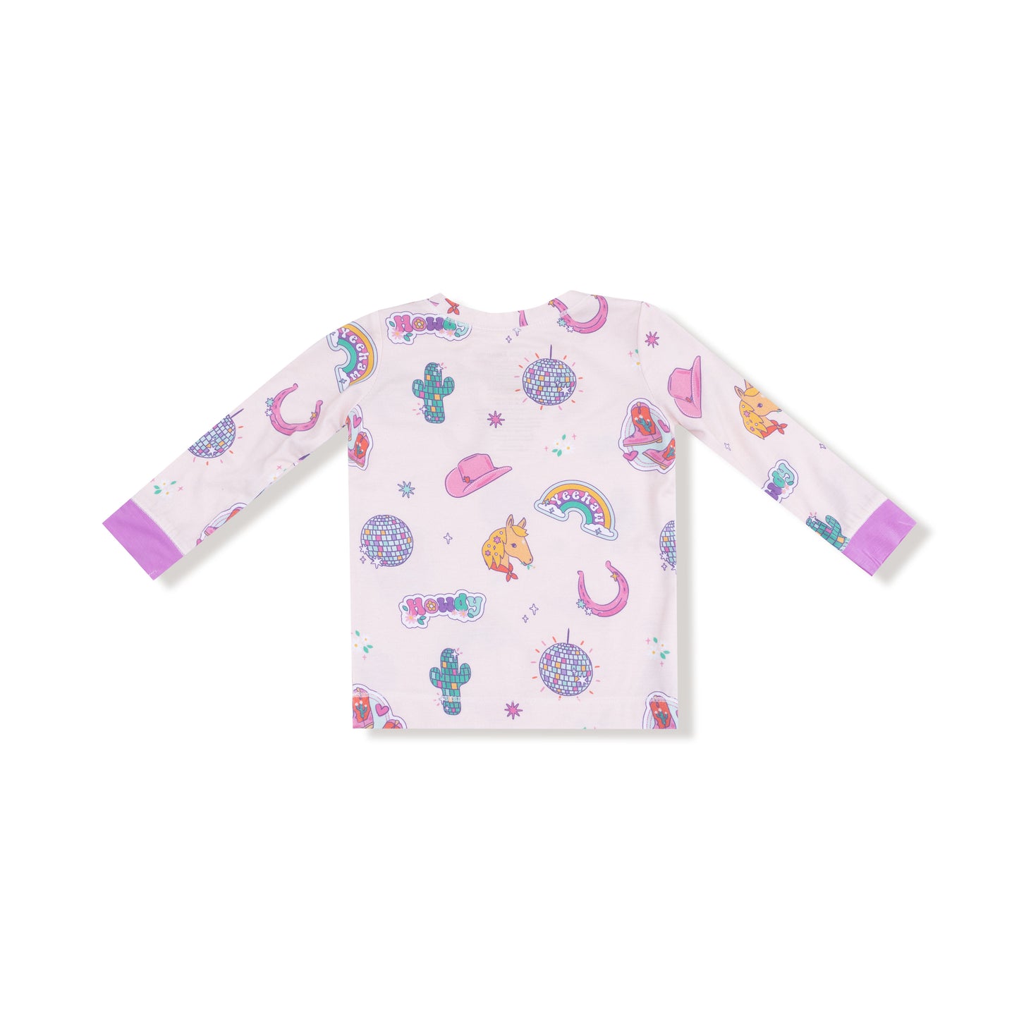 Long Sleeve Loungewear Set in our  Disco Cowgirl print from Angel Dear