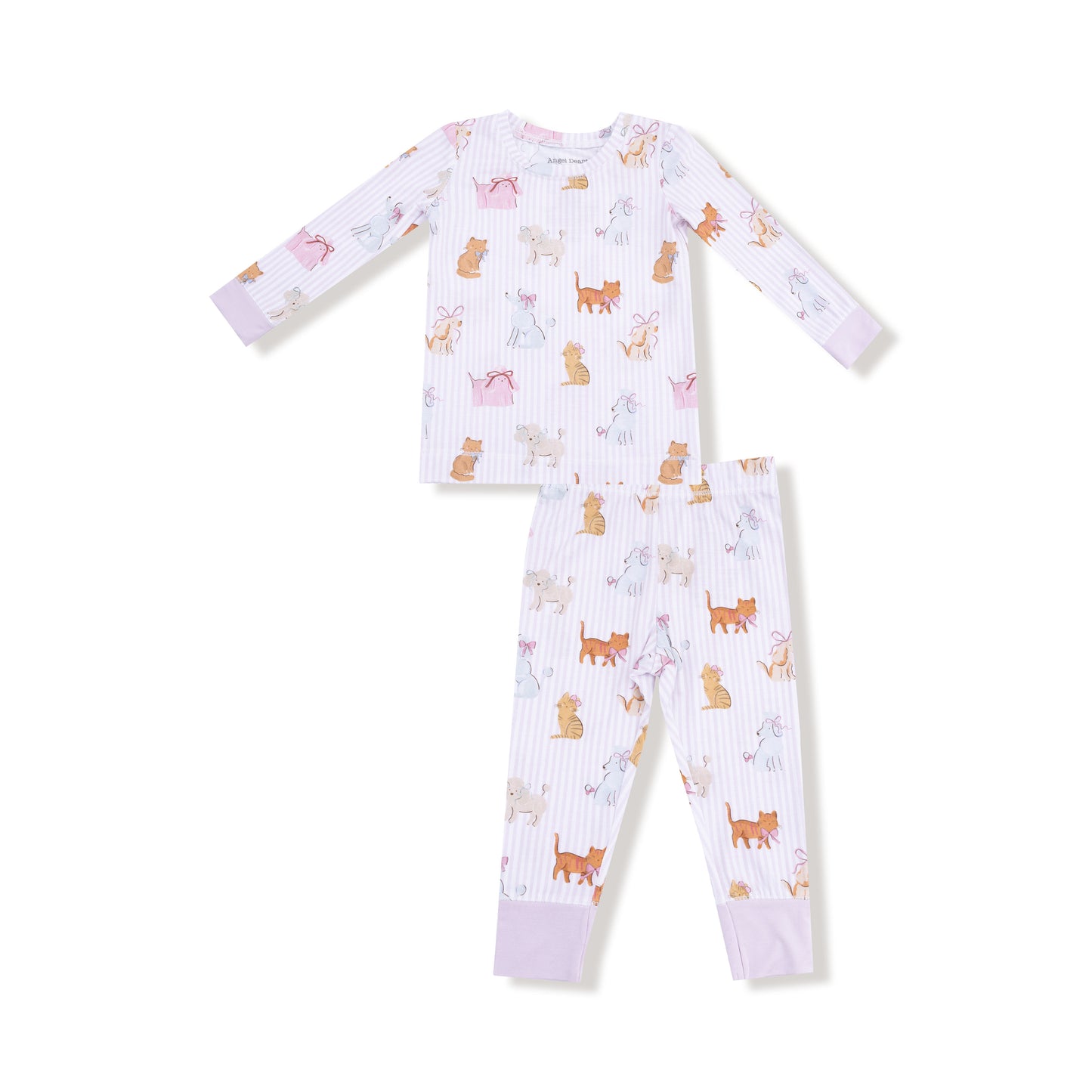 Long Sleeve Loungewear Set in our  Fancy Pets print from Angel Dear