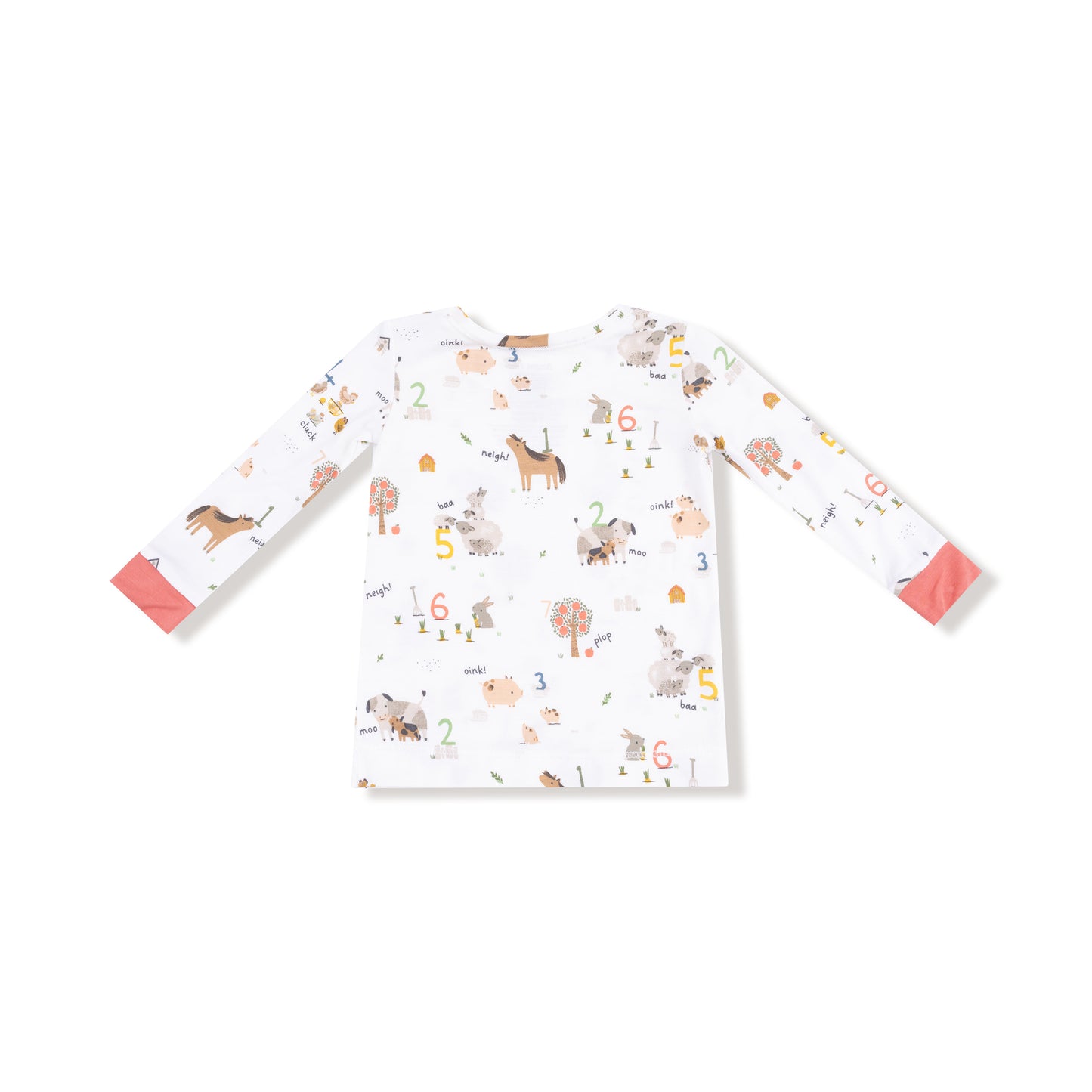 Long Sleeve Loungewear Set in our  Farm Sounds print from Angel Dear