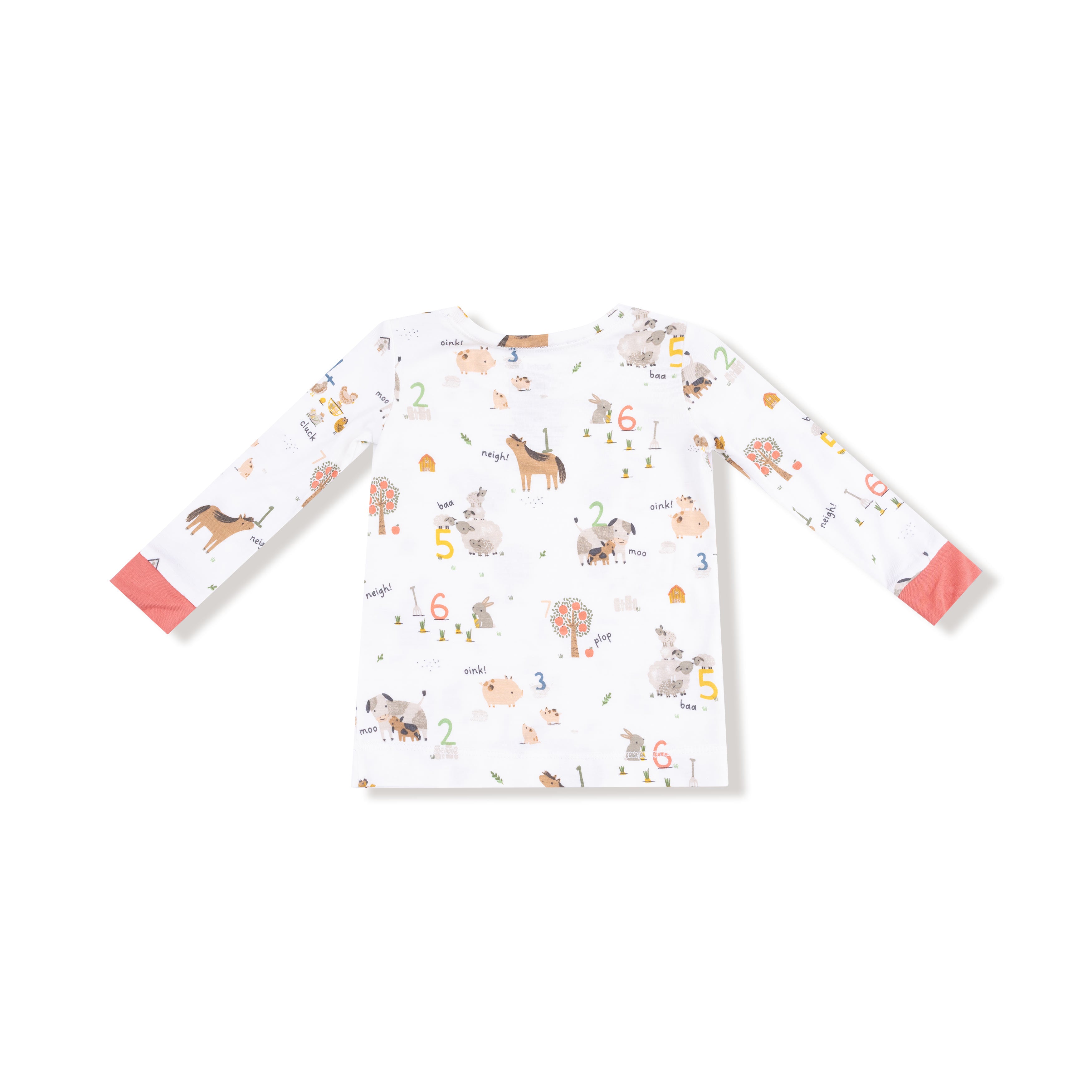 Long Sleeve Loungewear Set in our  Farm Sounds print from Angel Dear