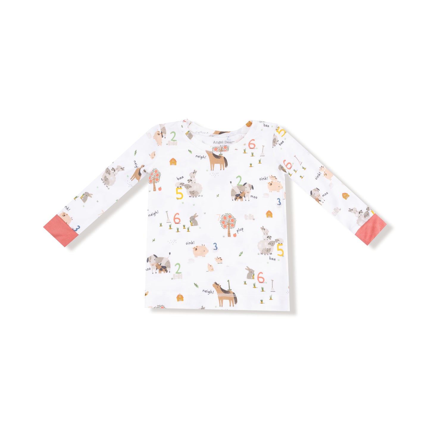 Long Sleeve Loungewear Set in our  Farm Sounds print from Angel Dear