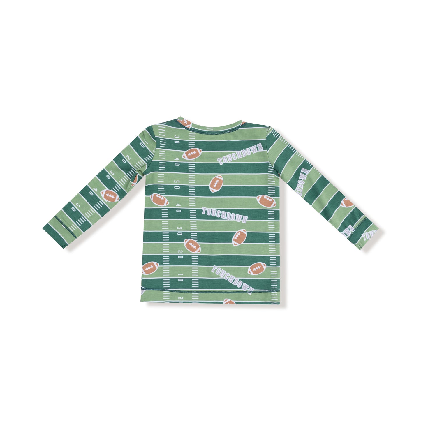 Long Sleeve Loungewear Set in our  Football Field - Glow in the Dark print from Angel Dear
