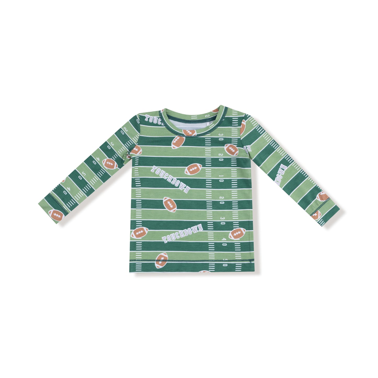 Long Sleeve Loungewear Set in our  Football Field - Glow in the Dark print from Angel Dear