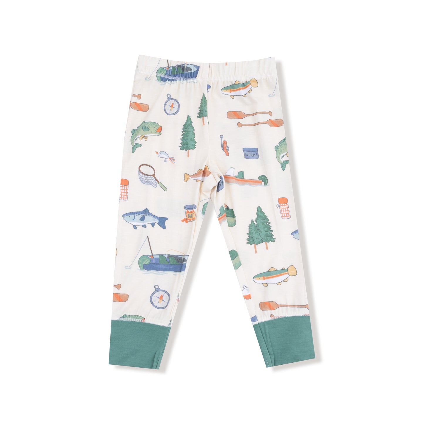 Long Sleeve Loungewear Set in our  Fishing Things print from Angel Dear