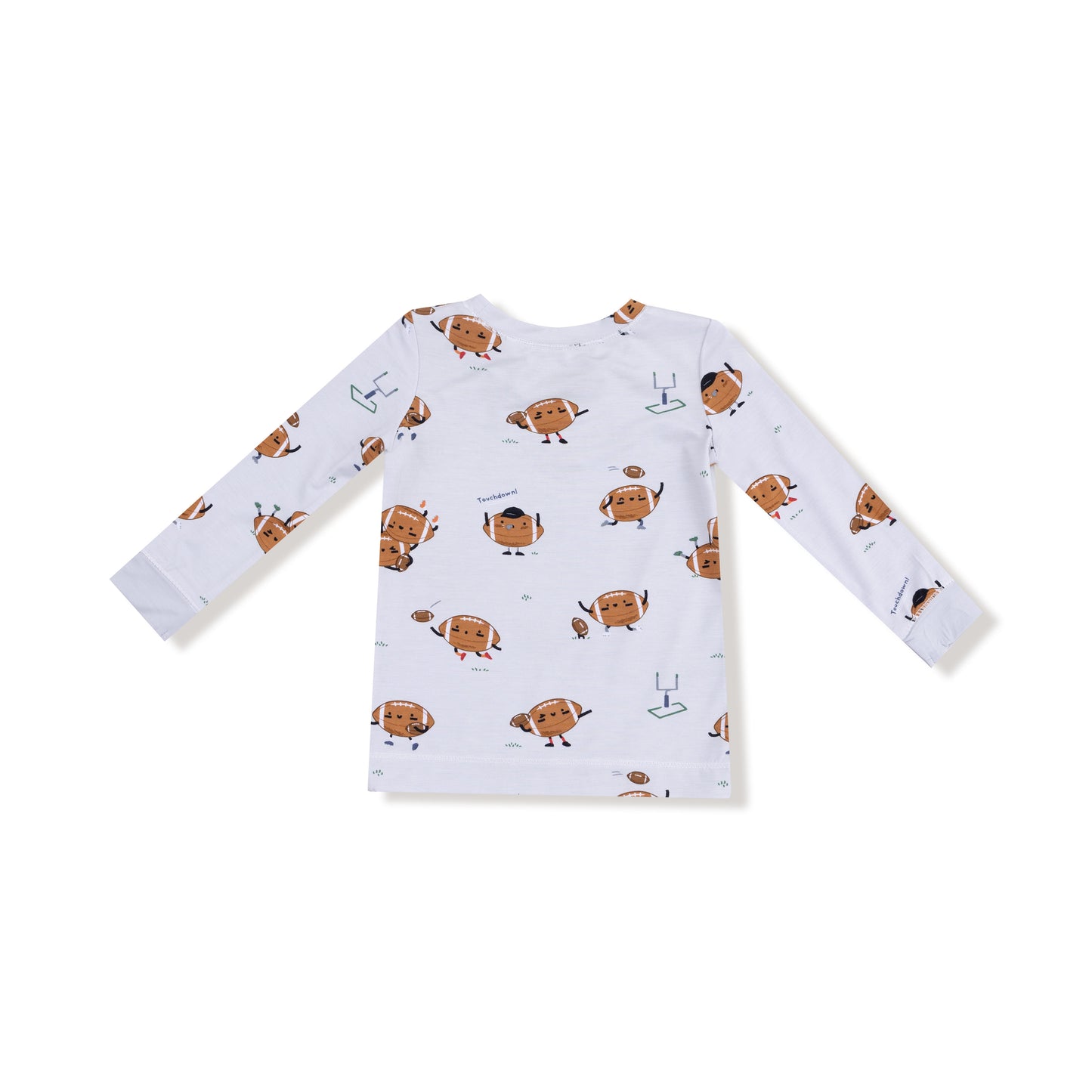 Long Sleeve Loungewear Set in our  Footballs Playing Football print from Angel Dear