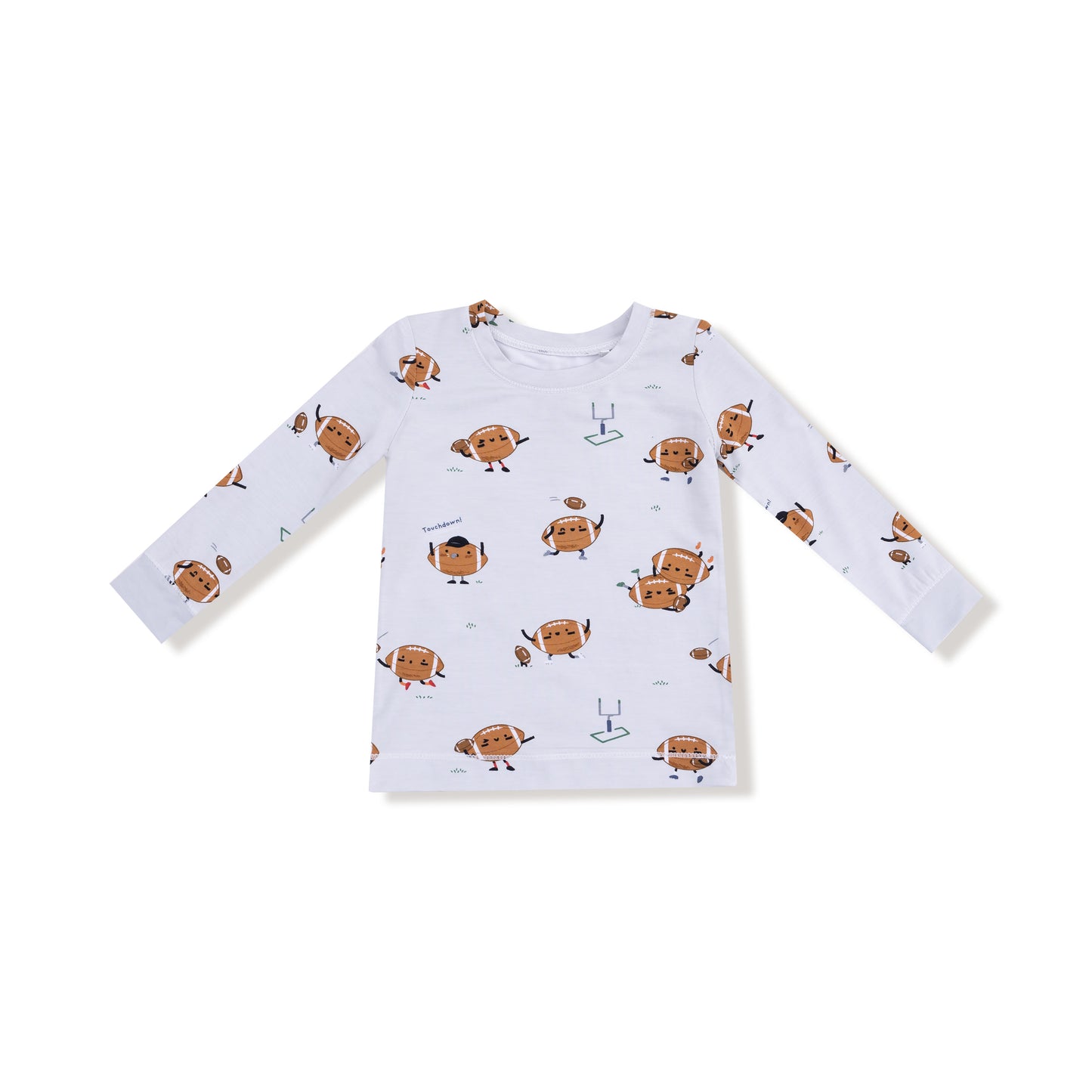 Long Sleeve Loungewear Set in our  Footballs Playing Football print from Angel Dear