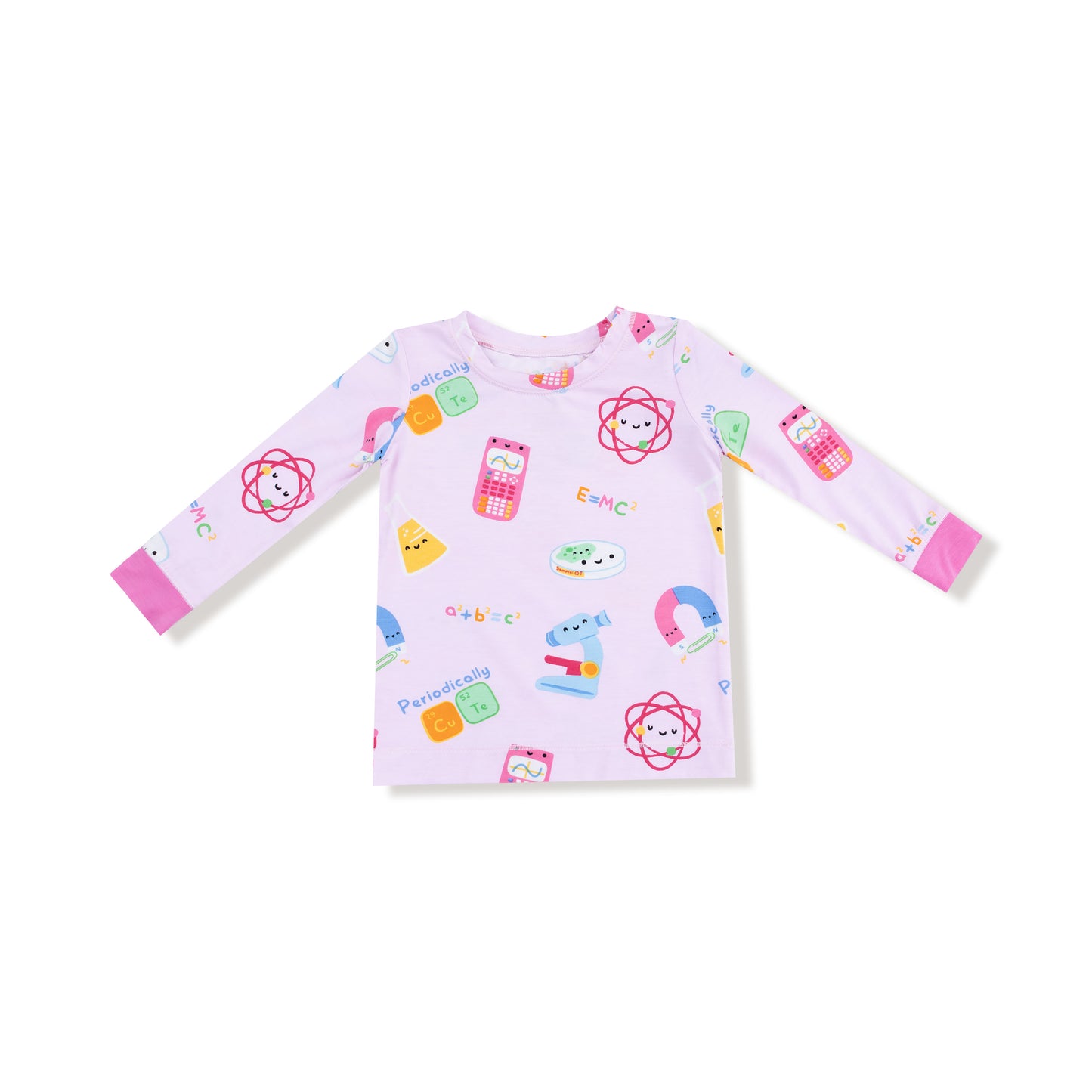 Long Sleeve Loungewear Set in our  Future Scientist - Pink print from Angel Dear