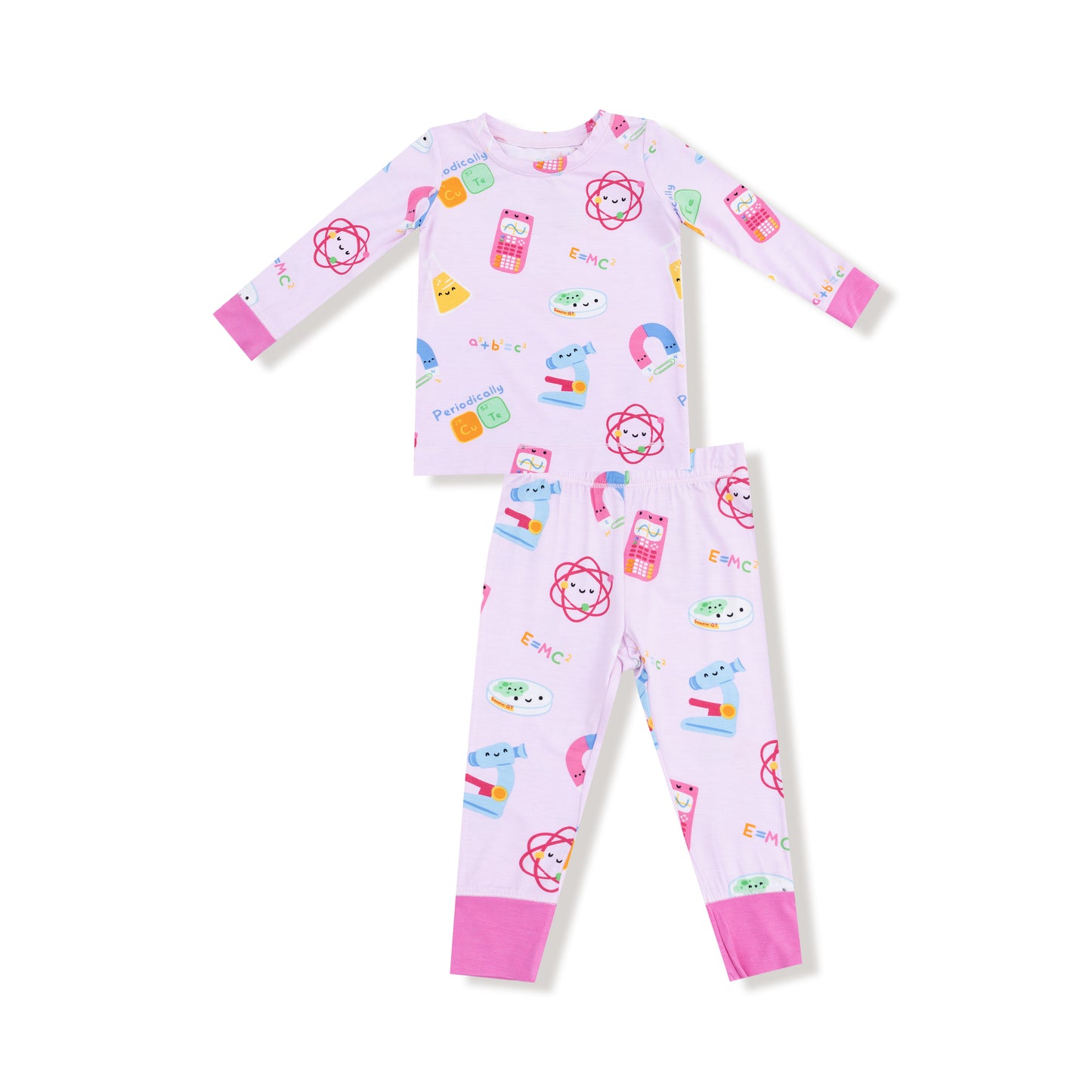 Long Sleeve Loungewear Set in our  Future Scientist - Pink print from Angel Dear
