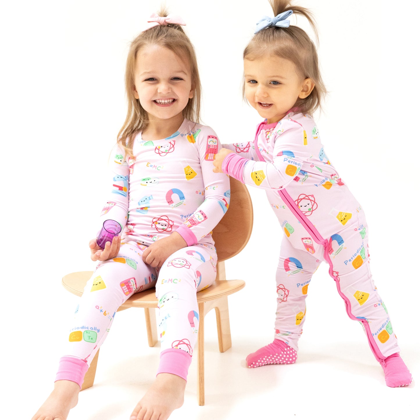 Long Sleeve Loungewear Set in our  Future Scientist - Pink print from Angel Dear
