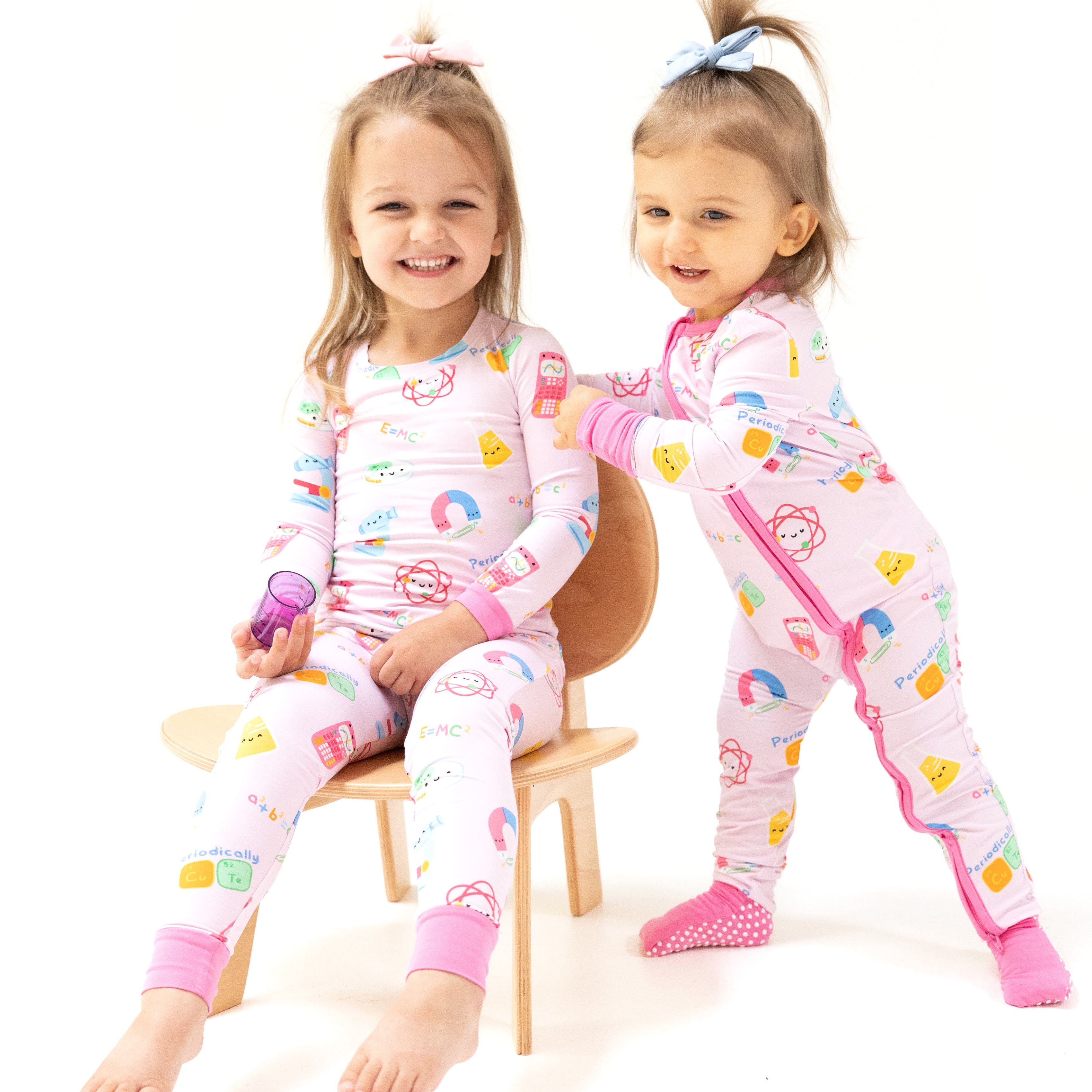 Long Sleeve Loungewear Set in our  Future Scientist - Pink print from Angel Dear