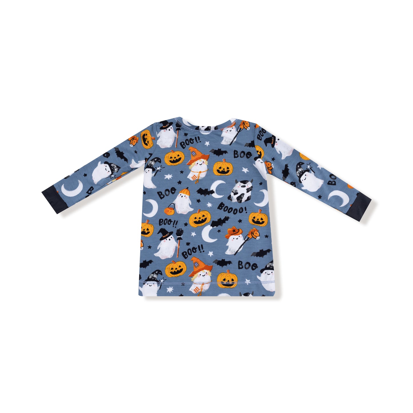 Long Sleeve Loungewear Set in our  Costumed Ghosts - Glow In The Dark print from Angel Dear