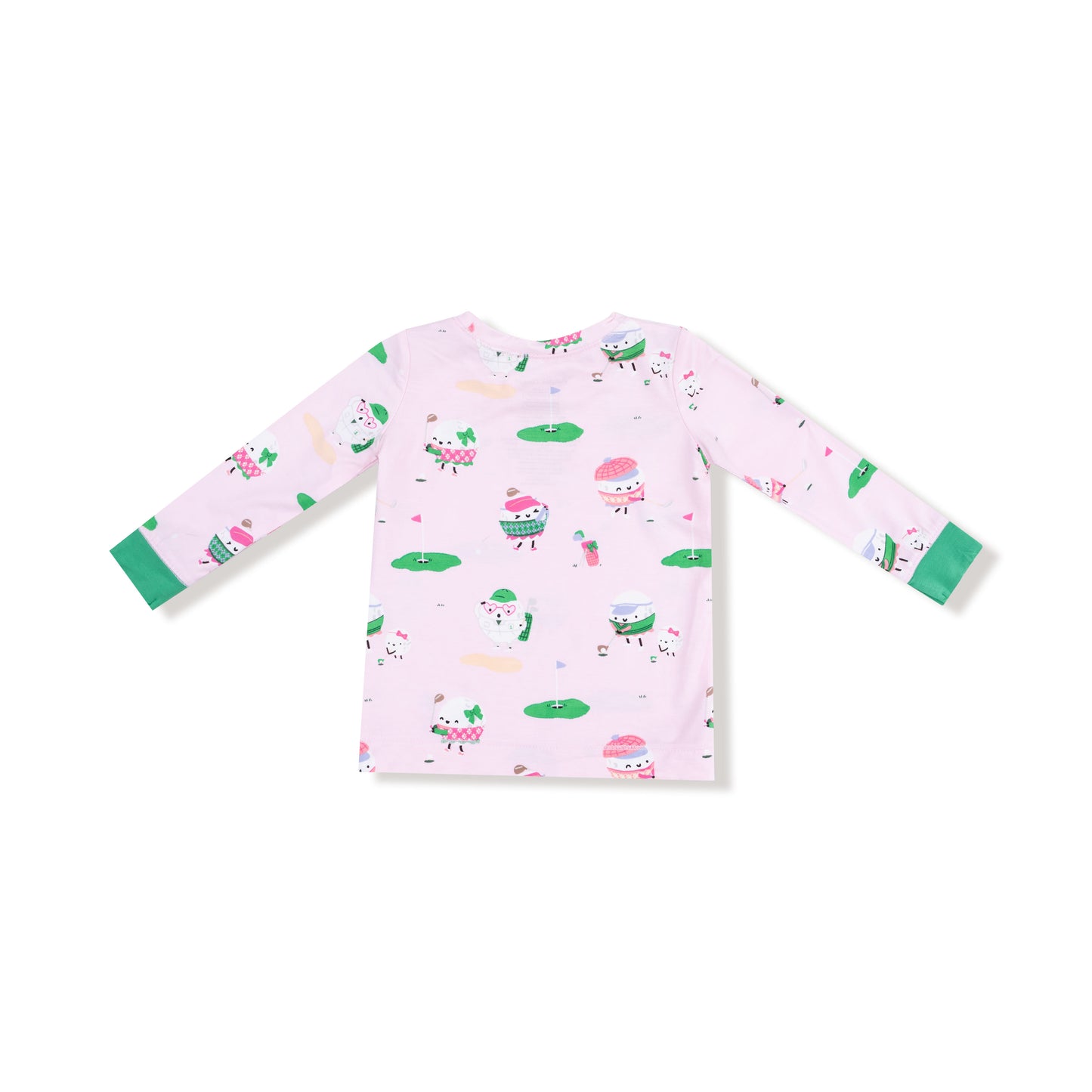 Long Sleeve Loungewear Set in our  Golf Pros - Pink print from Angel Dear