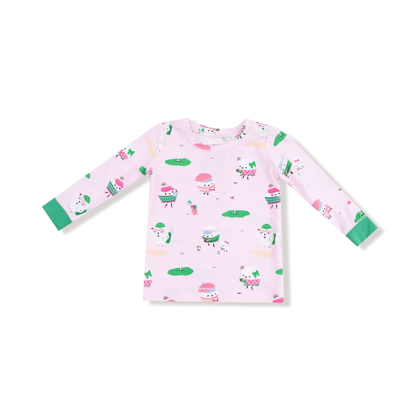 Long Sleeve Loungewear Set in our  Golf Pros - Pink print from Angel Dear
