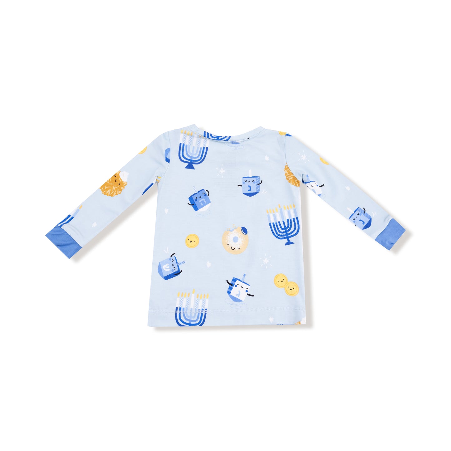 Long Sleeve Loungewear Set in our  Hanukkah - Blue print from Angel Dear