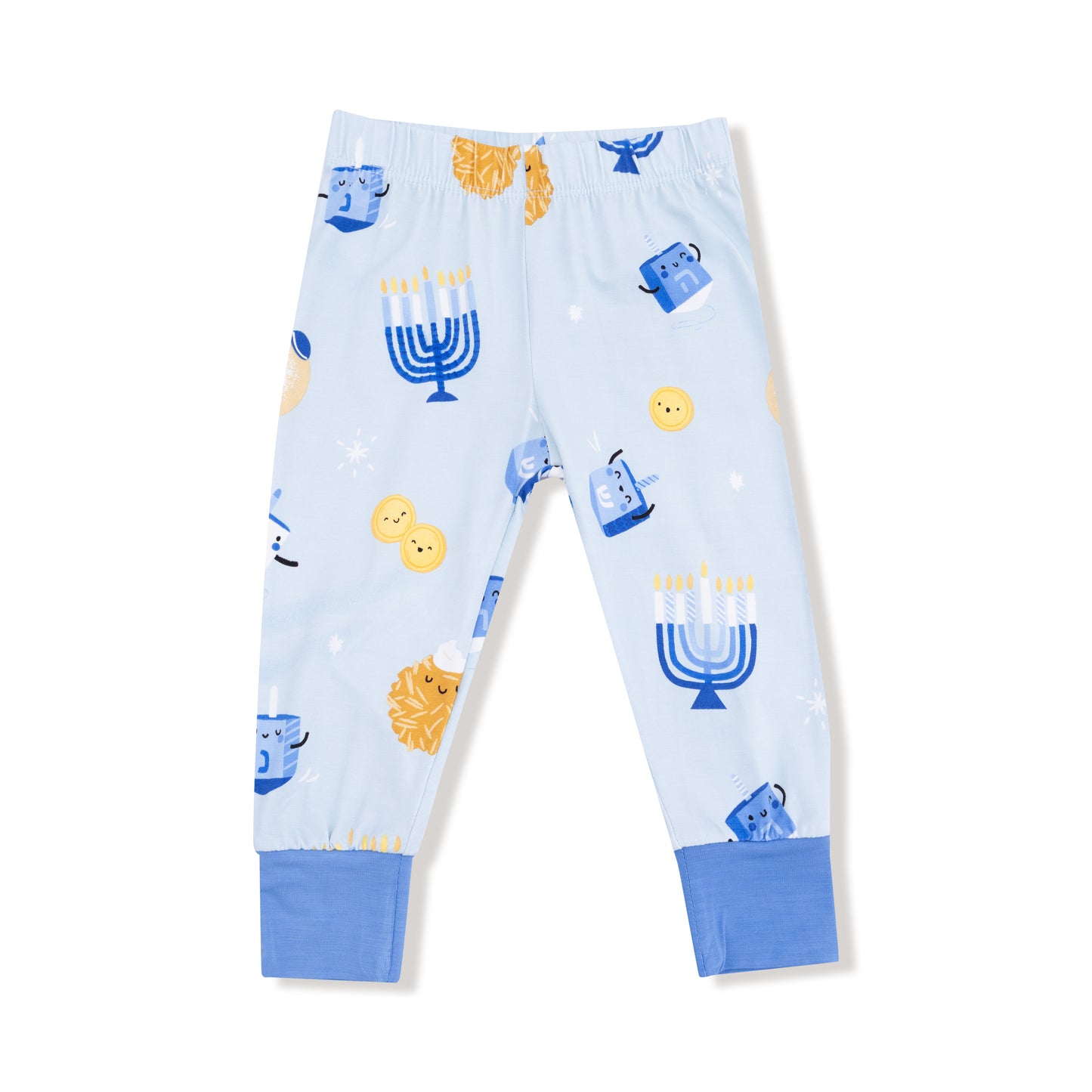 Long Sleeve Loungewear Set in our  Hanukkah - Blue print from Angel Dear