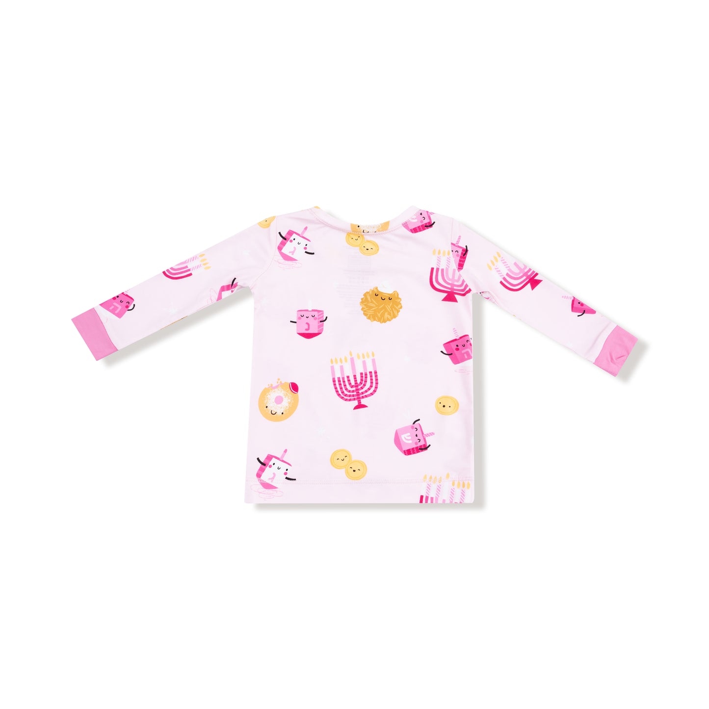 Long Sleeve Loungewear Set in our  Hanukkah - Pink print from Angel Dear
