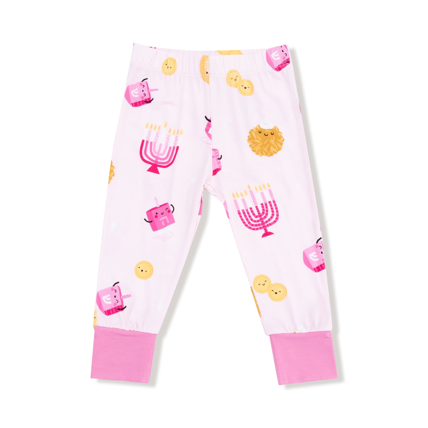 Long Sleeve Loungewear Set in our  Hanukkah - Pink print from Angel Dear
