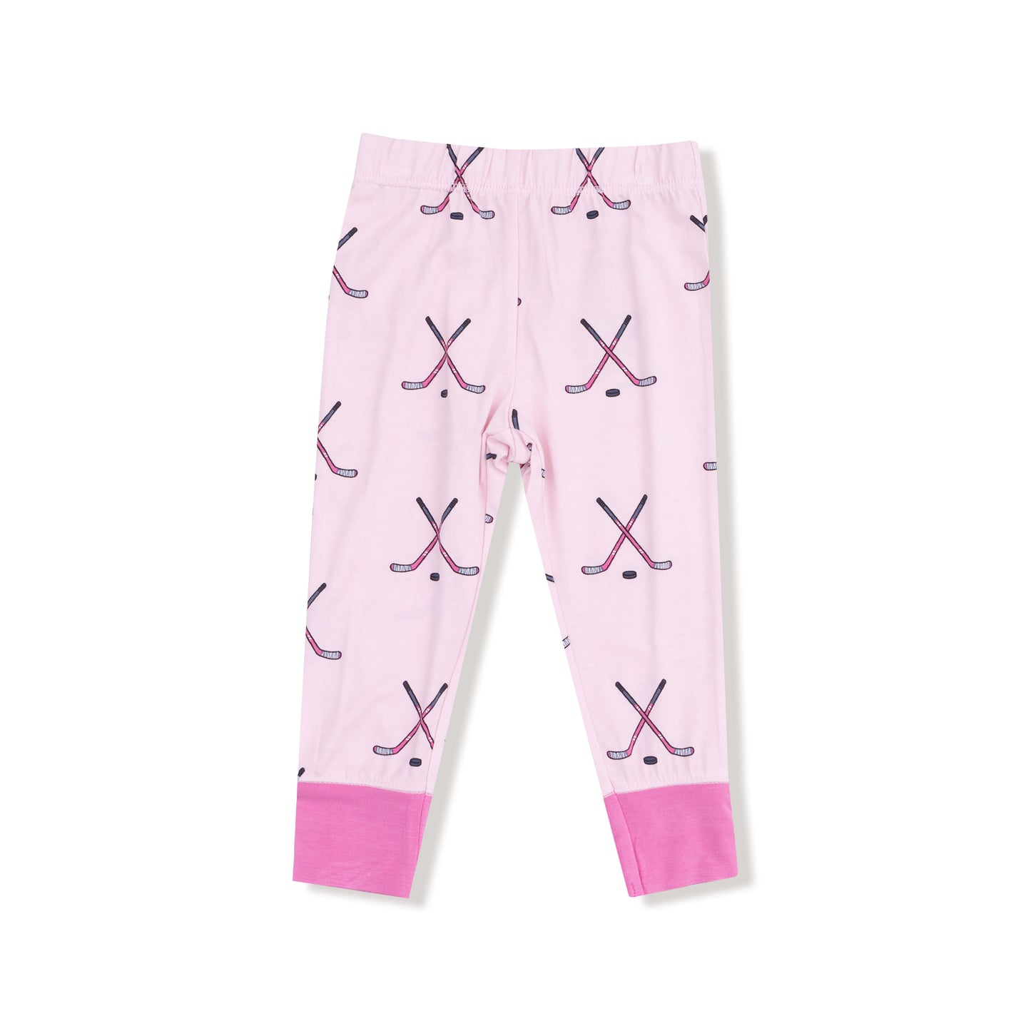 Long Sleeve Loungewear Set in our  Hockey - Pink print from Angel Dear