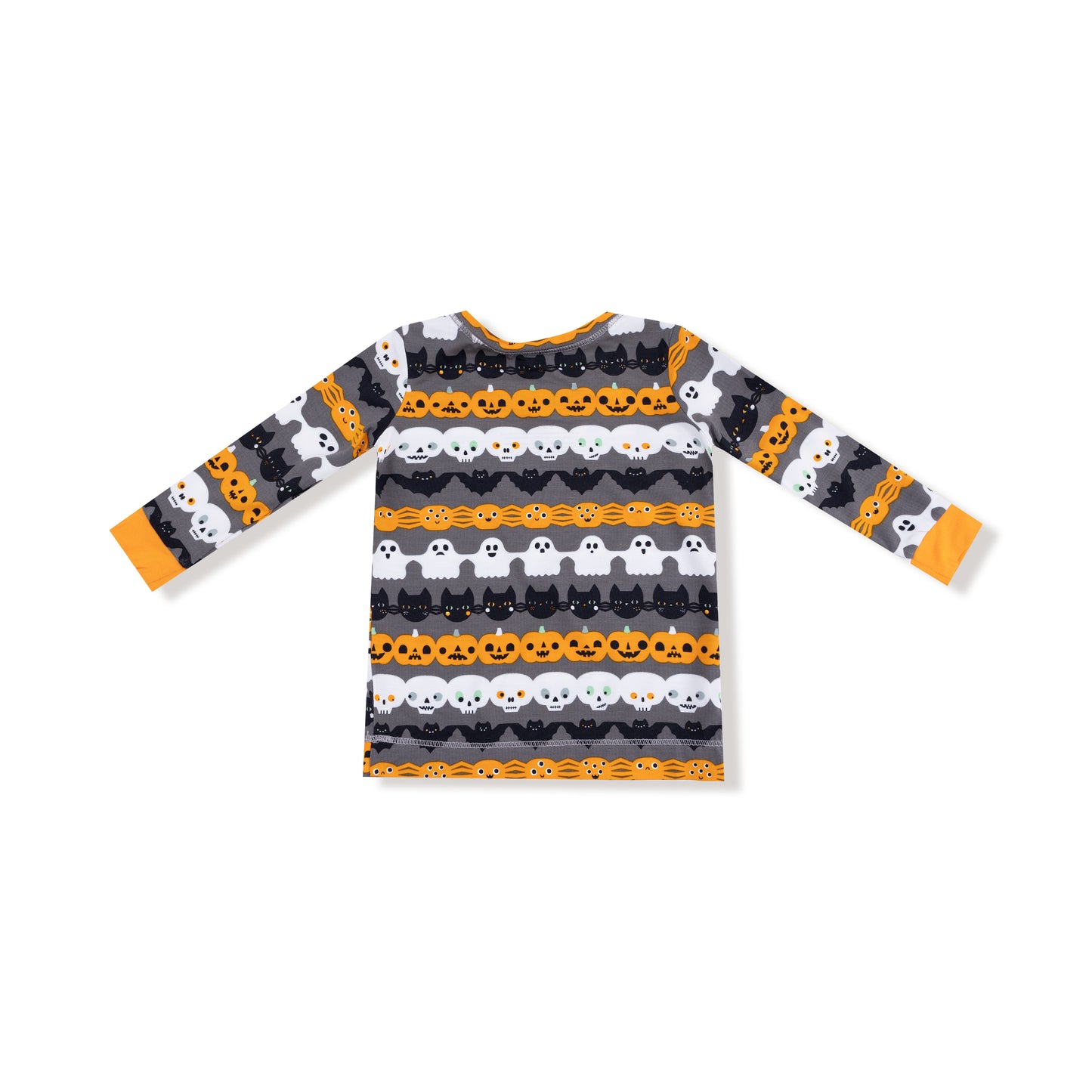 Long Sleeve Loungewear Set in our  Halloween Paper Garland Glow In The Dark print from Angel Dear