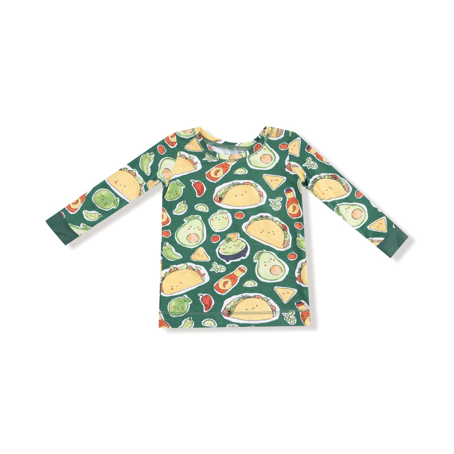 Long Sleeve Loungewear Set in our  Happy Tacos print from Angel Dear