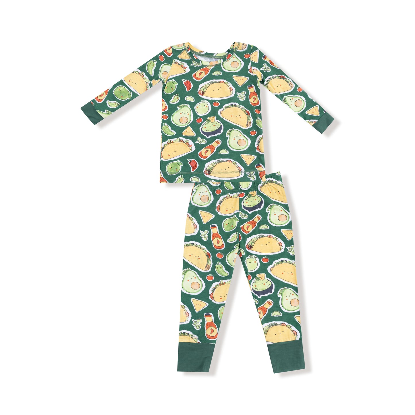 Long Sleeve Loungewear Set in our  Happy Tacos print from Angel Dear