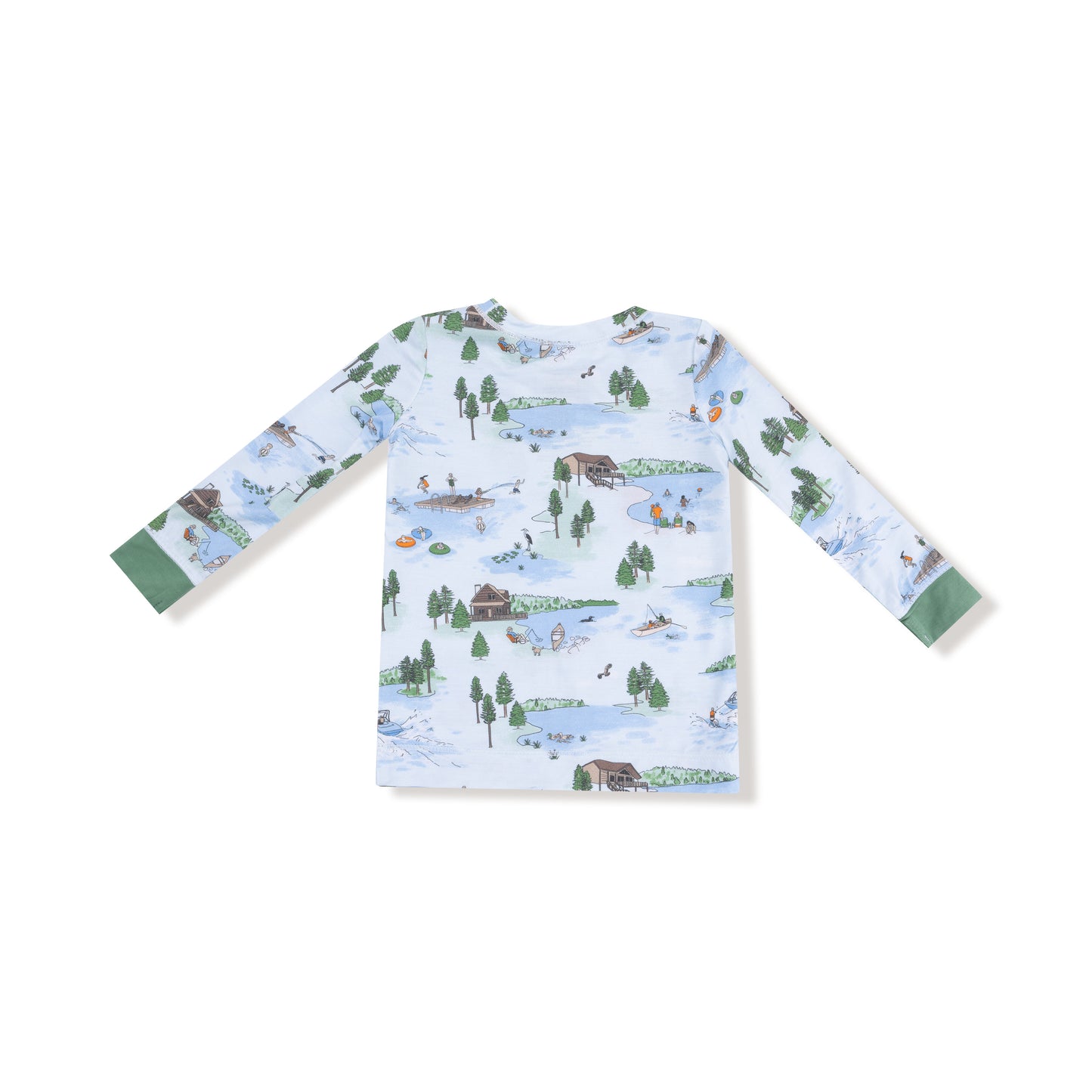 Long Sleeve Loungewear Set in our  Lake Life print from Angel Dear