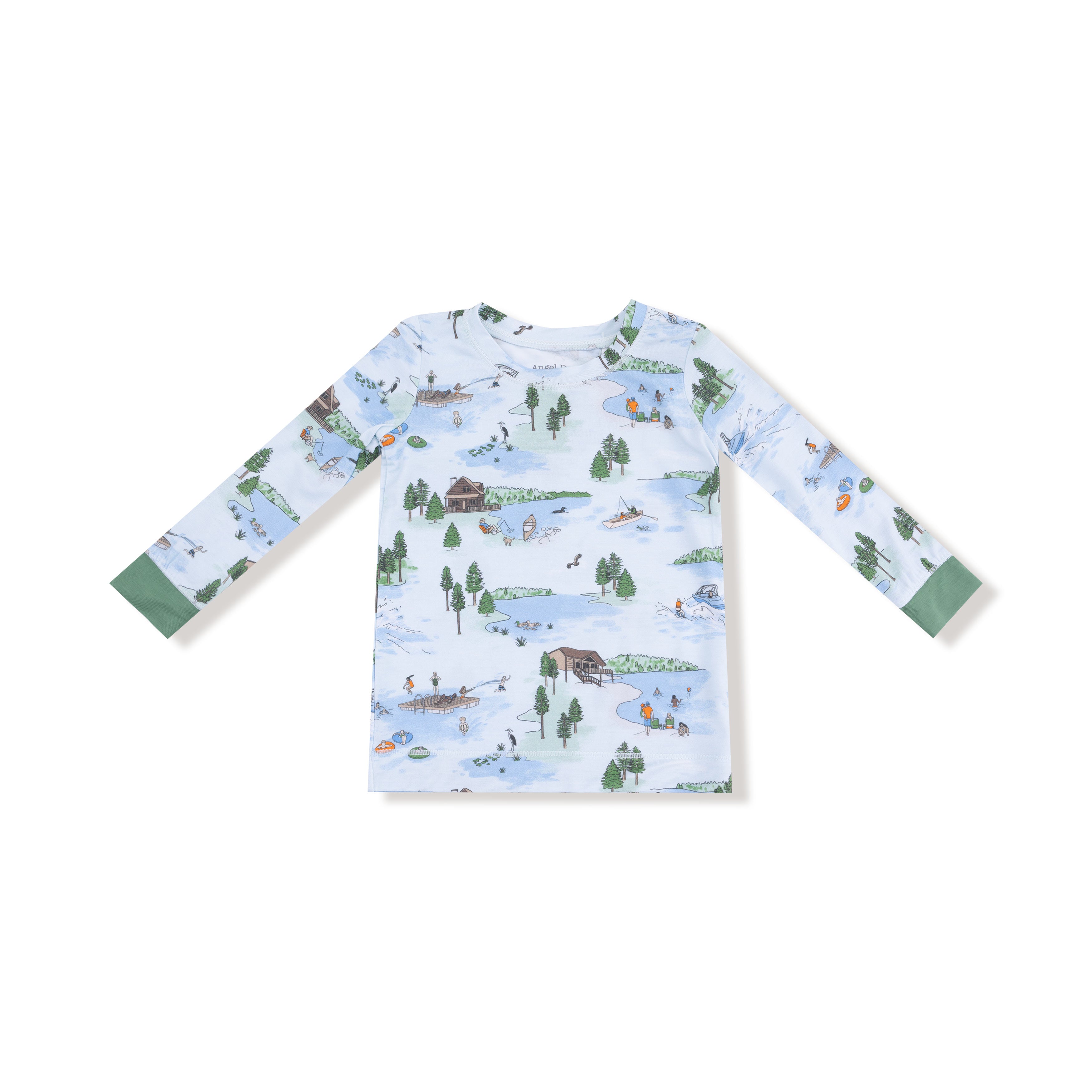 Long Sleeve Loungewear Set in our  Lake Life print from Angel Dear