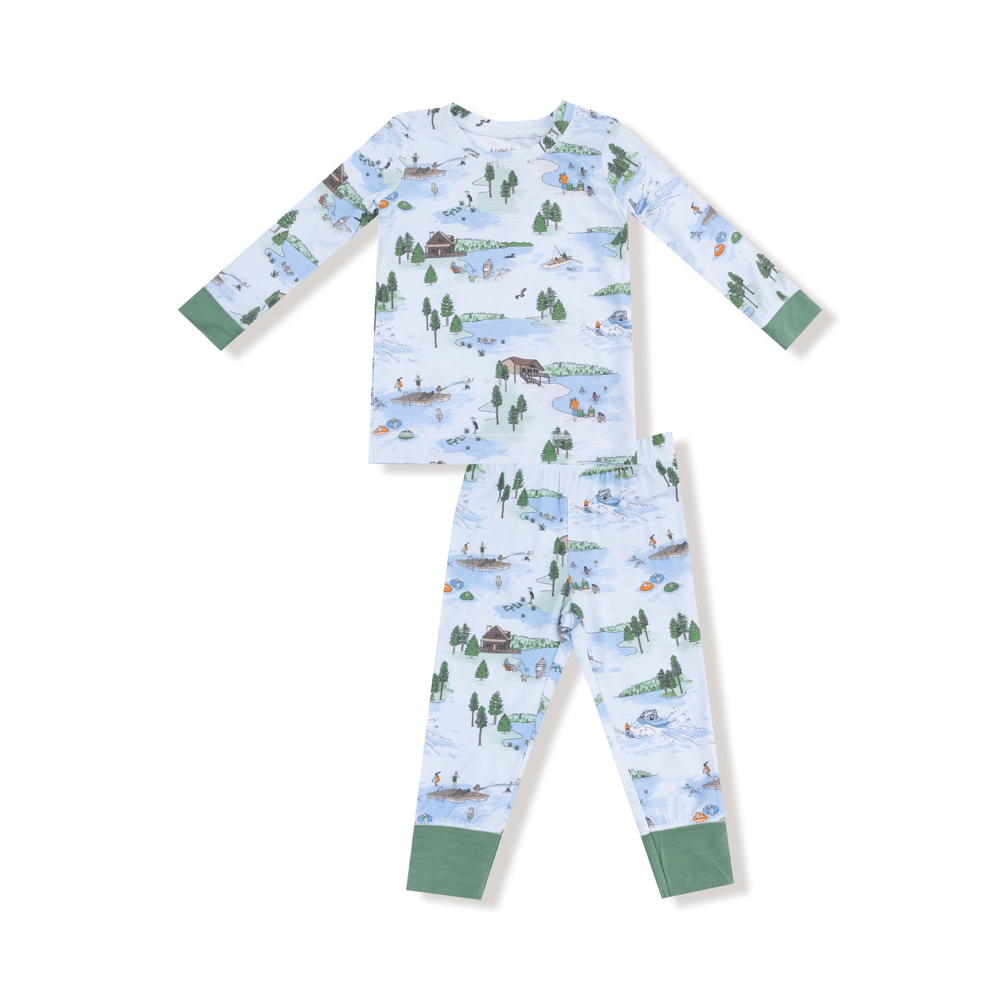 Long Sleeve Loungewear Set in our  Lake Life print from Angel Dear