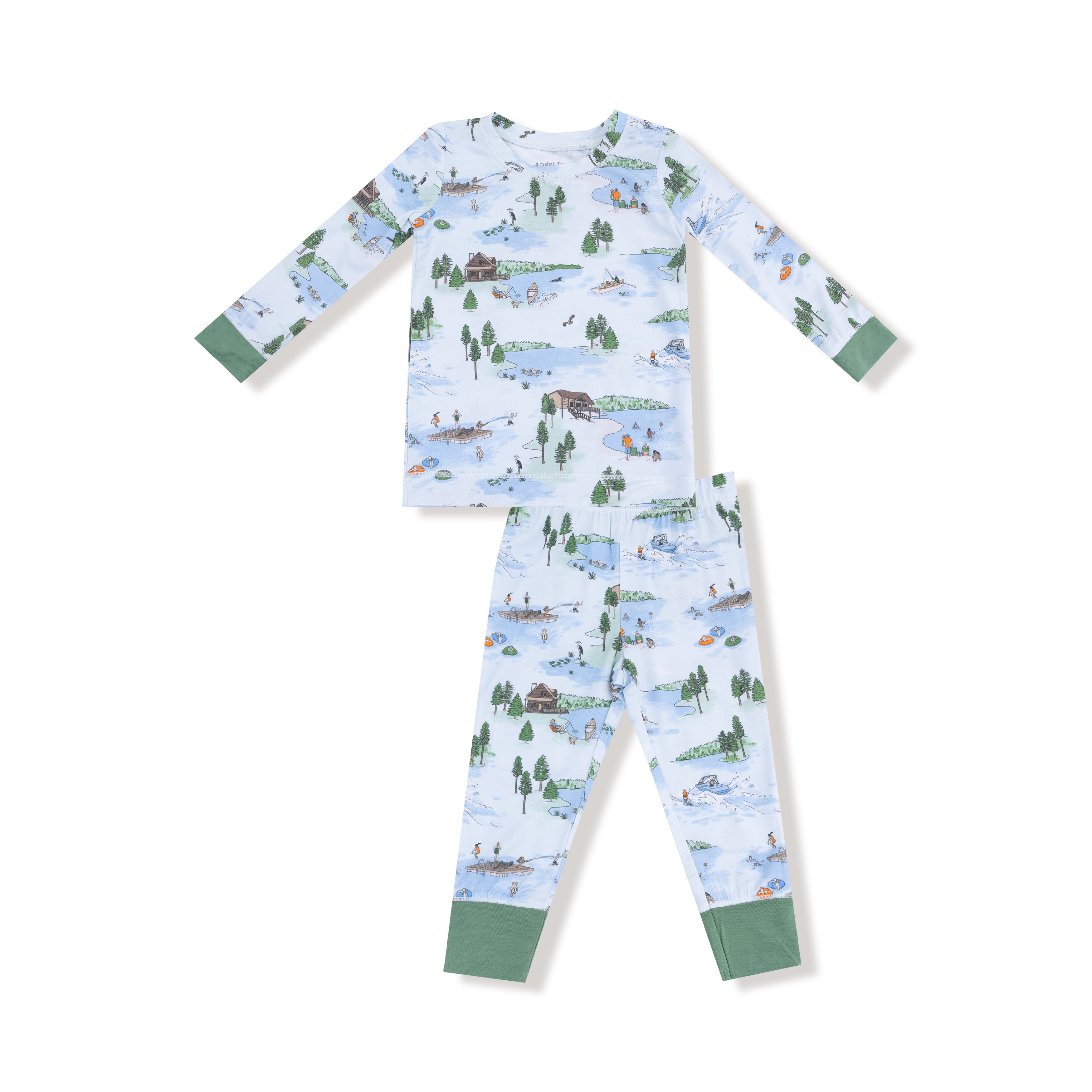 Long Sleeve Loungewear Set in our  Lake Life print from Angel Dear