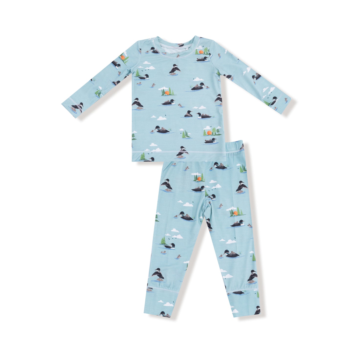 Long Sleeve Loungewear Set in our  Loons print from Angel Dear