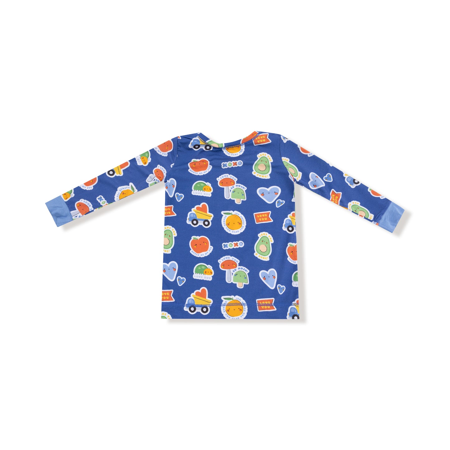 Long Sleeve Loungewear Set in our  My Funny Valentine - Blue print from Angel Dear