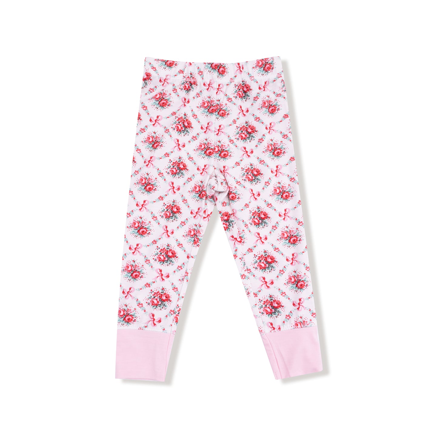 Long Sleeve Loungewear Set in our  Rose Bow Lattice print from Angel Dear