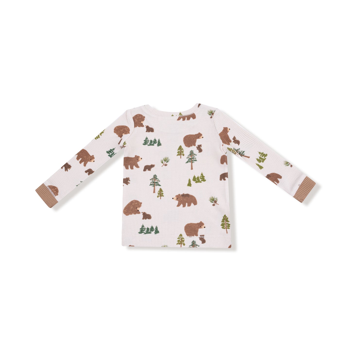Long Sleeve Loungewear Set in our  Sweet Brown Bears print from Angel Dear