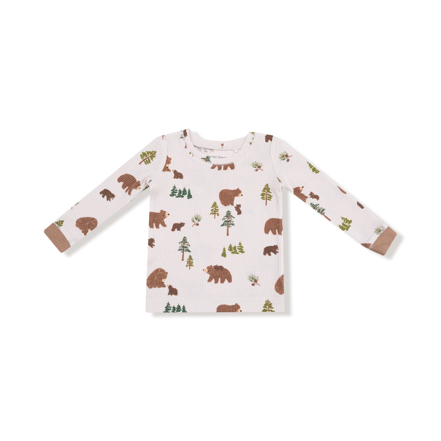 Long Sleeve Loungewear Set in our  Sweet Brown Bears print from Angel Dear