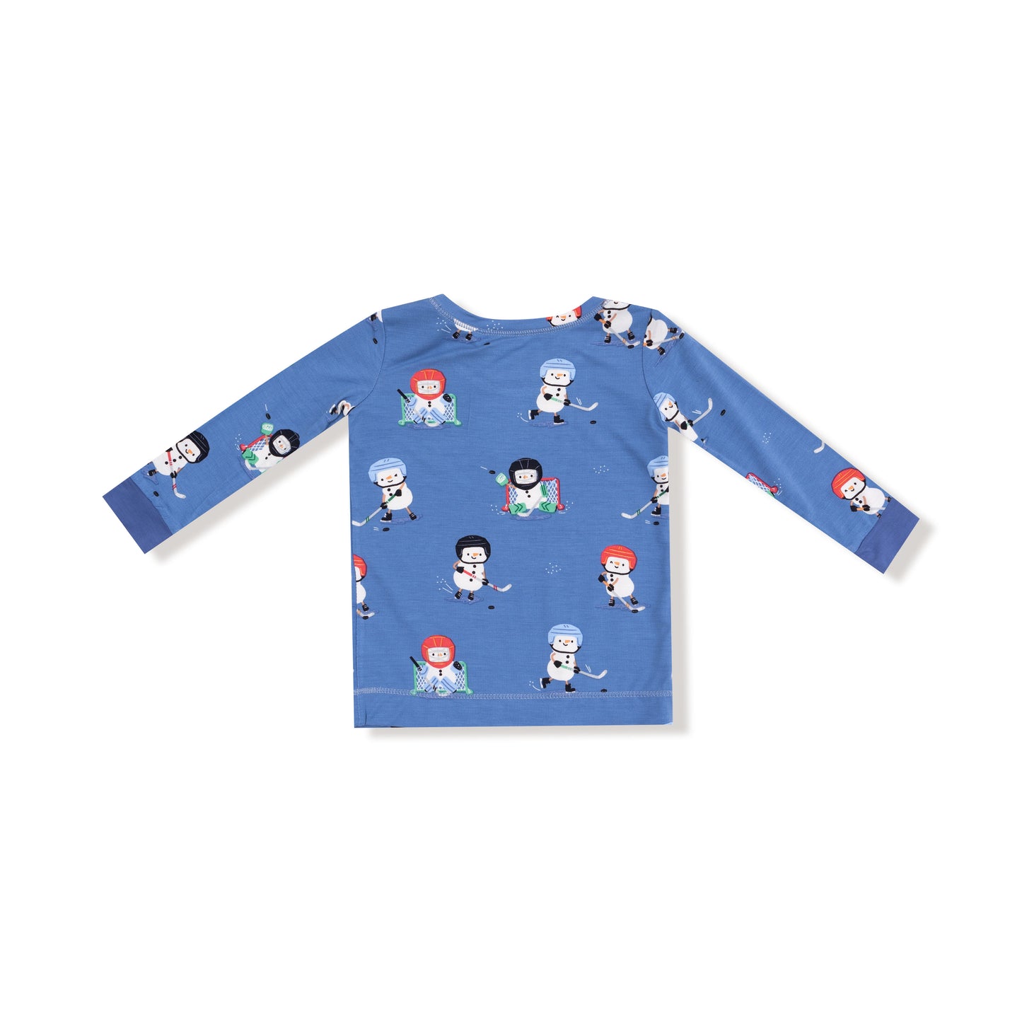 Long Sleeve Loungewear Set in our  Snow Folks Ice Hockey print from Angel Dear