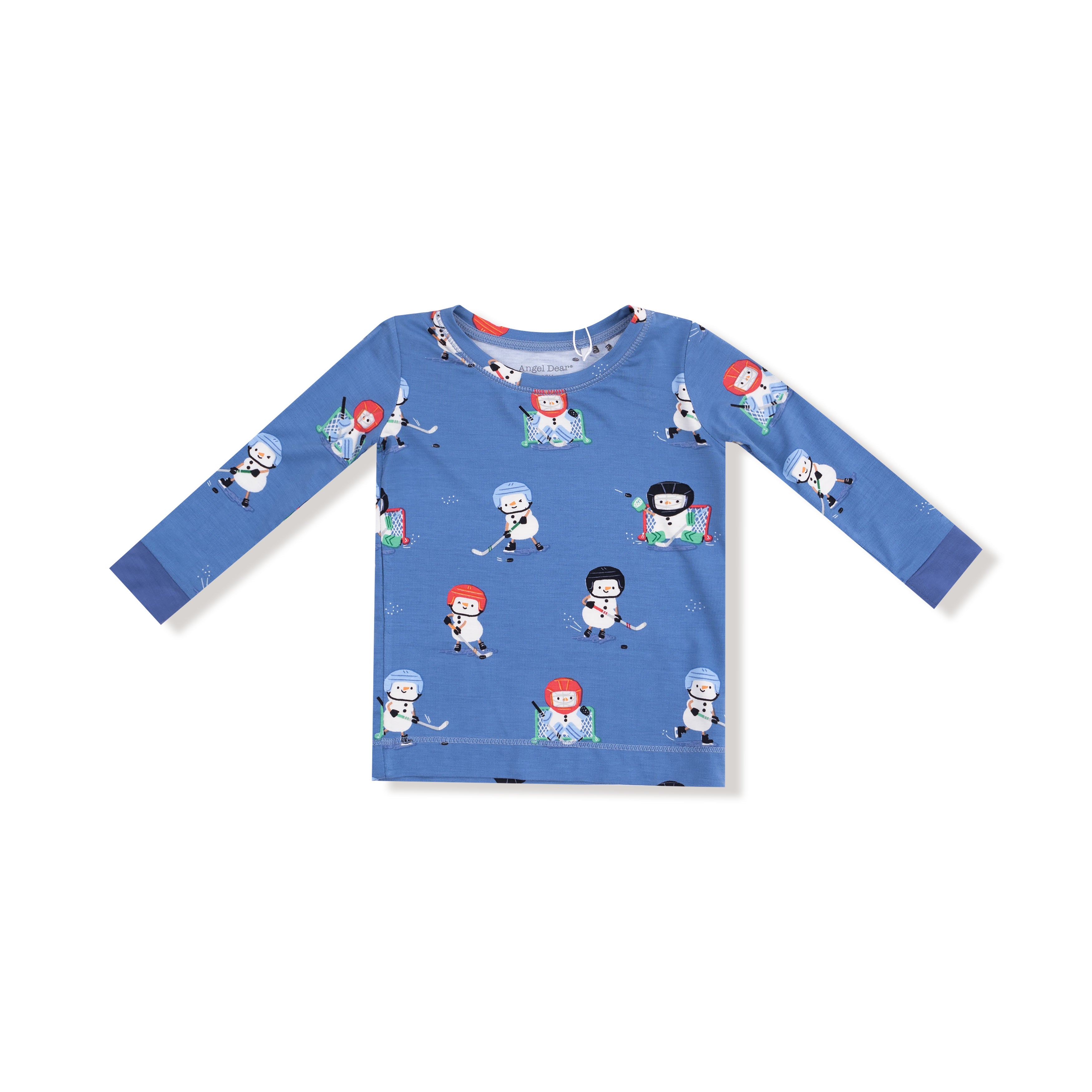 Long Sleeve Loungewear Set in our  Snow Folks Ice Hockey print from Angel Dear