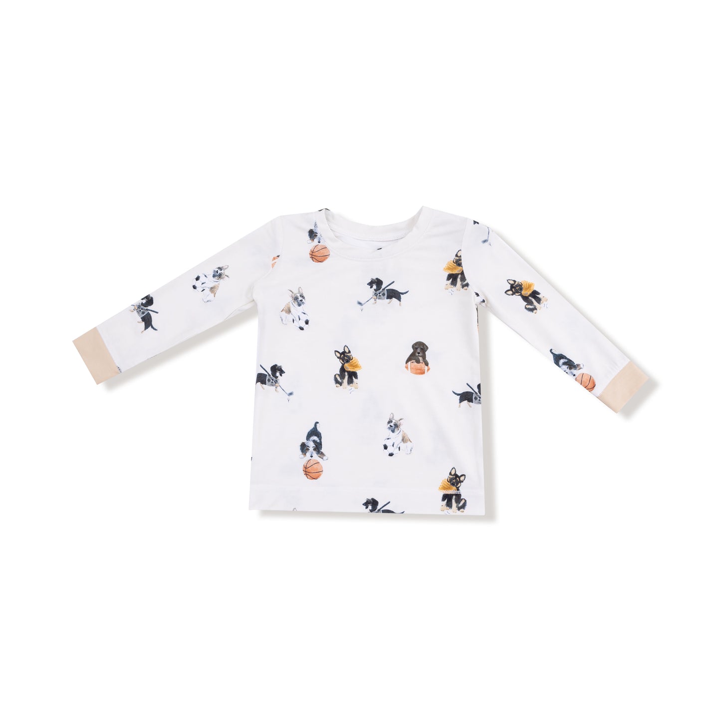 Long Sleeve Loungewear Set in our  Sporty Puppies print from Angel Dear