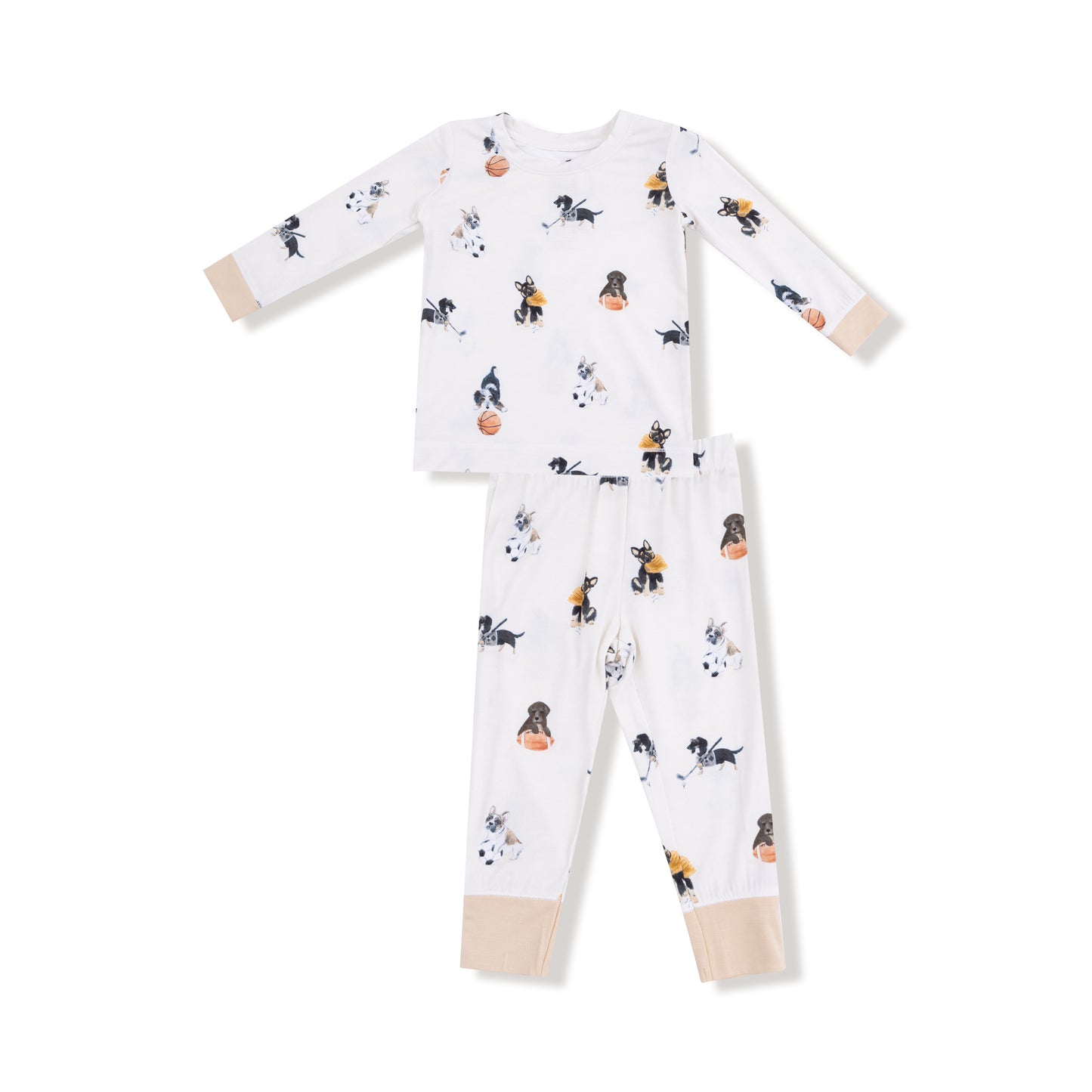 Long Sleeve Loungewear Set in our  Sporty Puppies print from Angel Dear