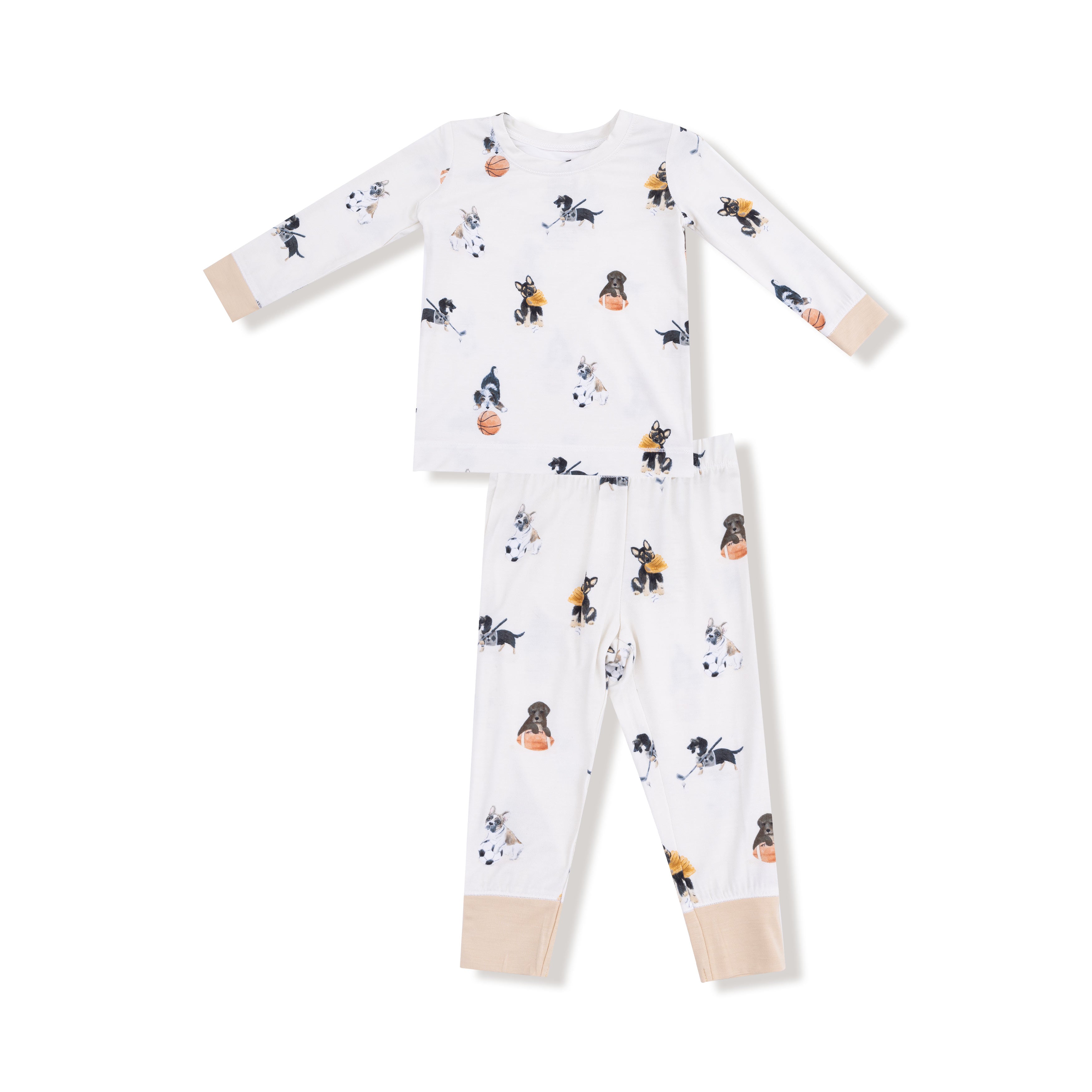 Long Sleeve Loungewear Set in our  Sporty Puppies print from Angel Dear