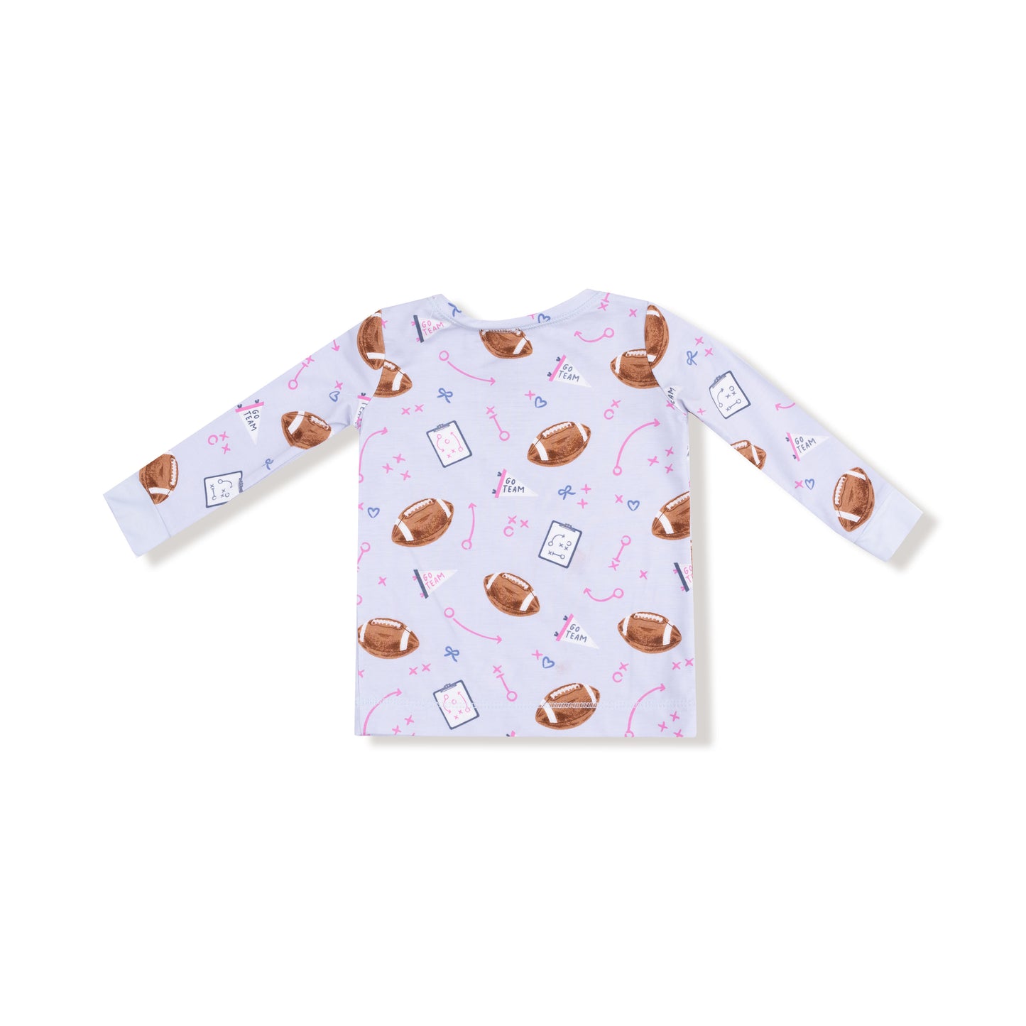 Long Sleeve Loungewear Set in our  Touchdown Time - Lavender print from Angel Dear