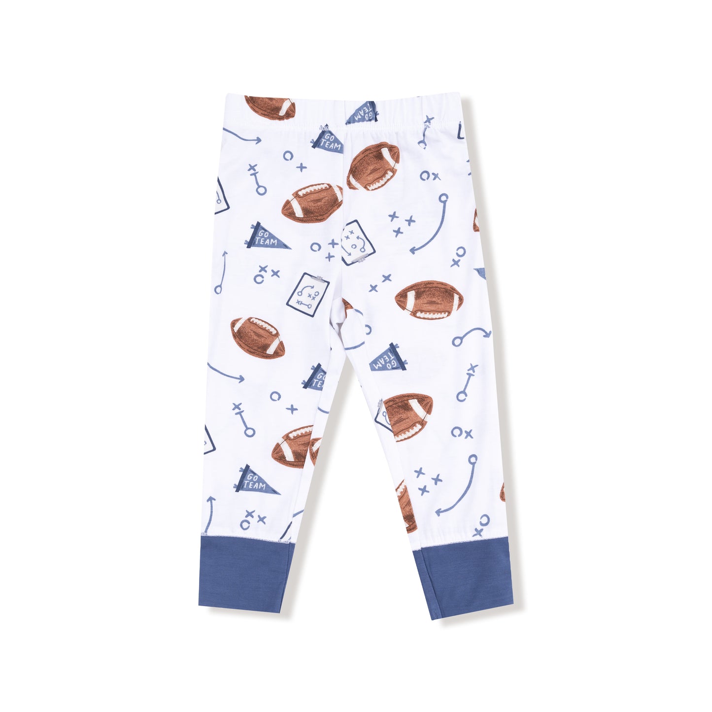 Long Sleeve Loungewear Set in our  Touchdown Time - Navy print from Angel Dear
