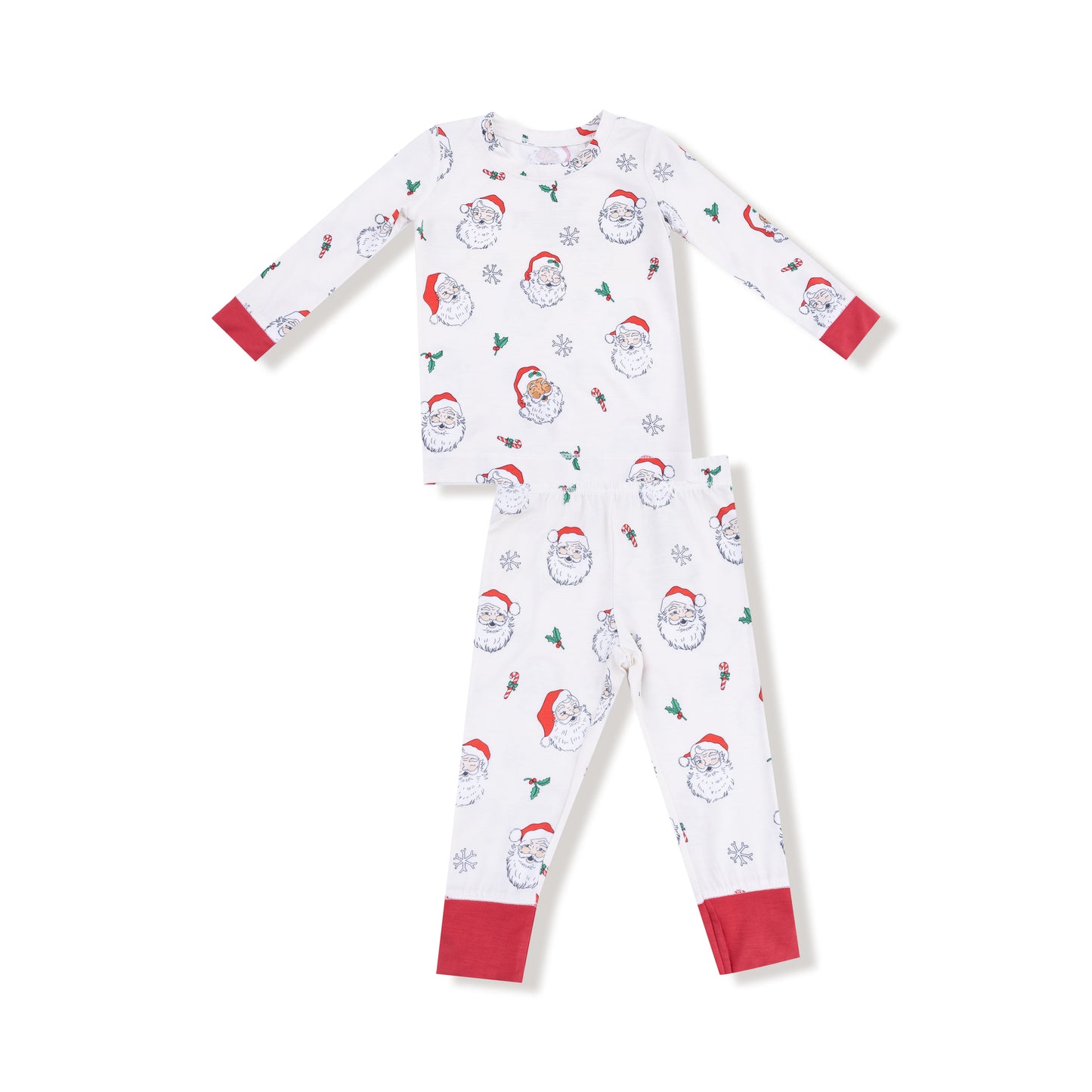 Long Sleeve Loungewear Set in our  Vintage Santas print from Angel Dear